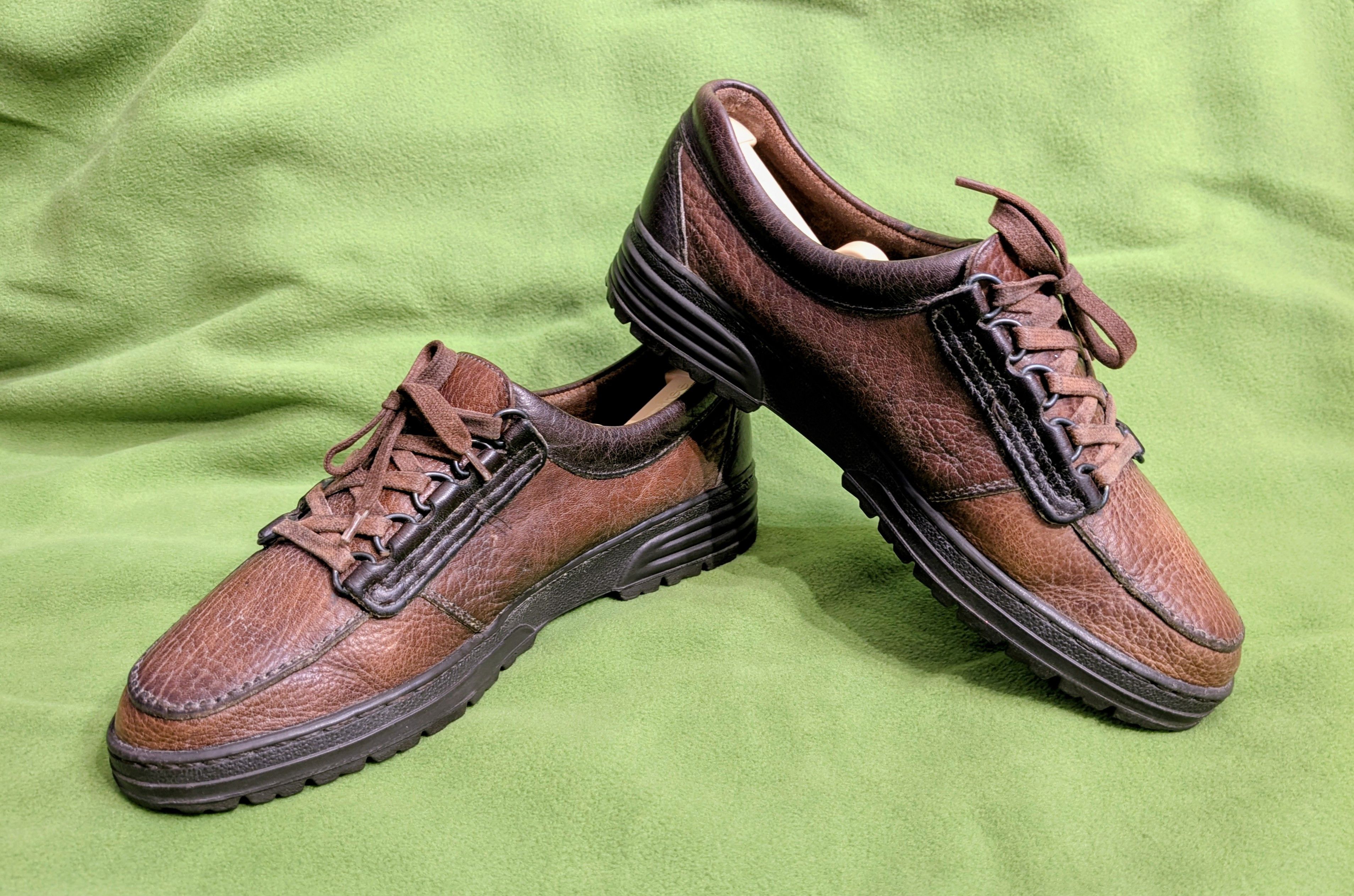 Mephisto Mephisto Chocolate Leather Oxford Sneakers Trampoline Shoes Size US 7 / IT 37 - 1 Thumbnail
