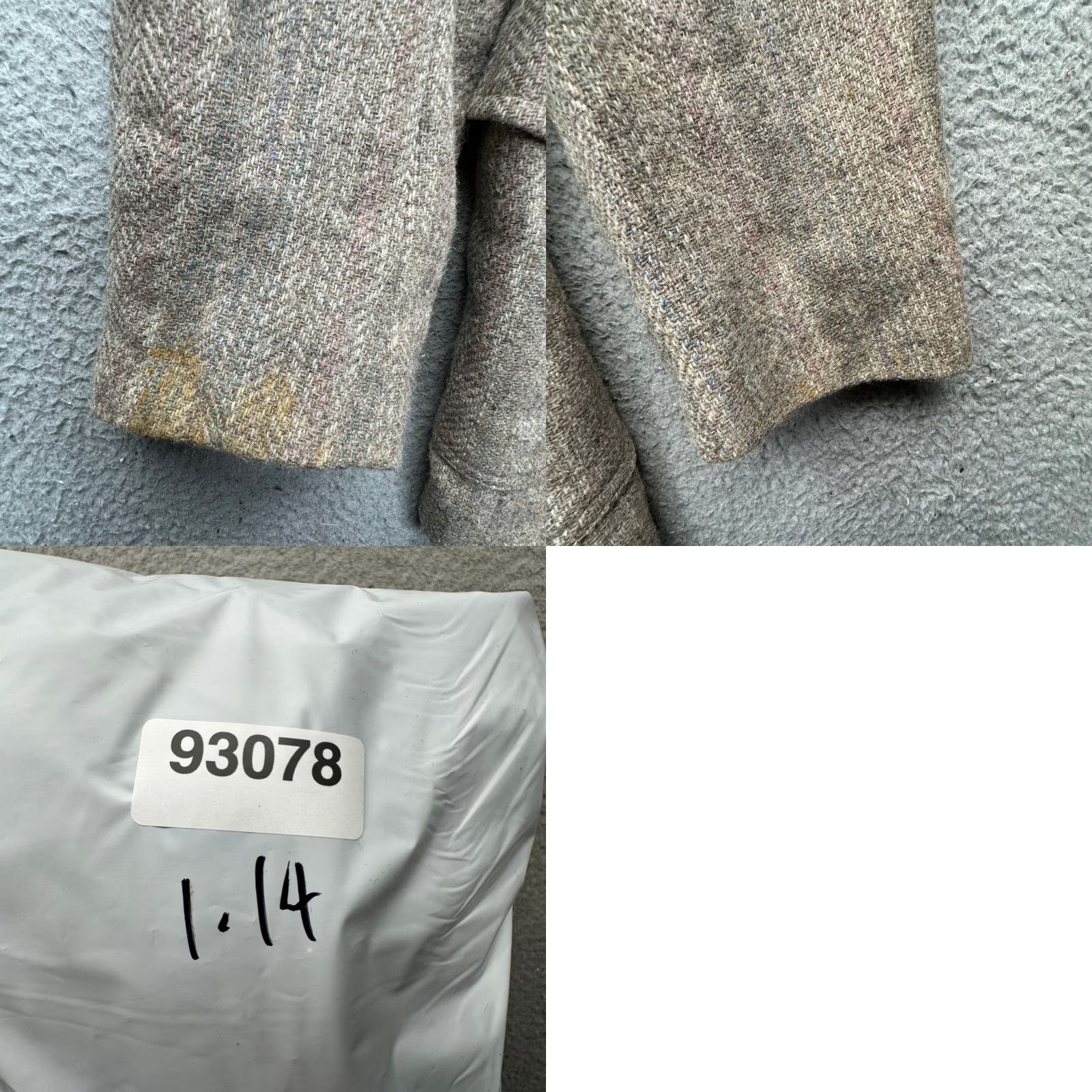 Pendleton VINTAGE Pendleton Wool Tweed Sport Coat Blazer Mens 42 Long Large Suede Yoke Wool Blazer Mens 42 Long Large Retro Coat Size 42R - 10 Thumbnail