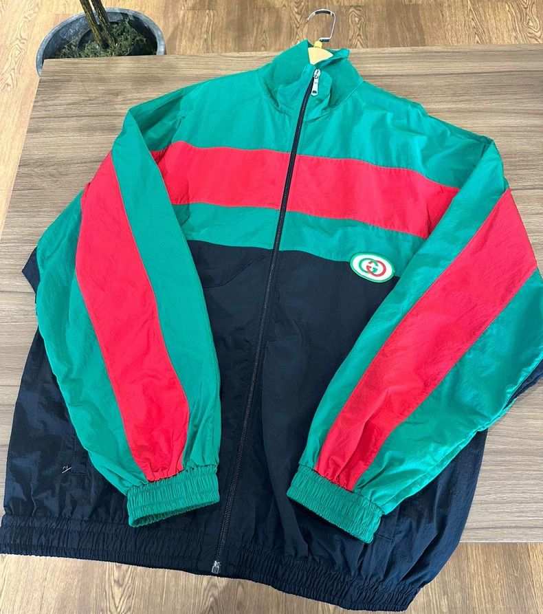 Gucci Gucci Classic Red Green Color Block Jacket-dmc Size US M / EU 48-50 / 2 - 1 Thumbnail