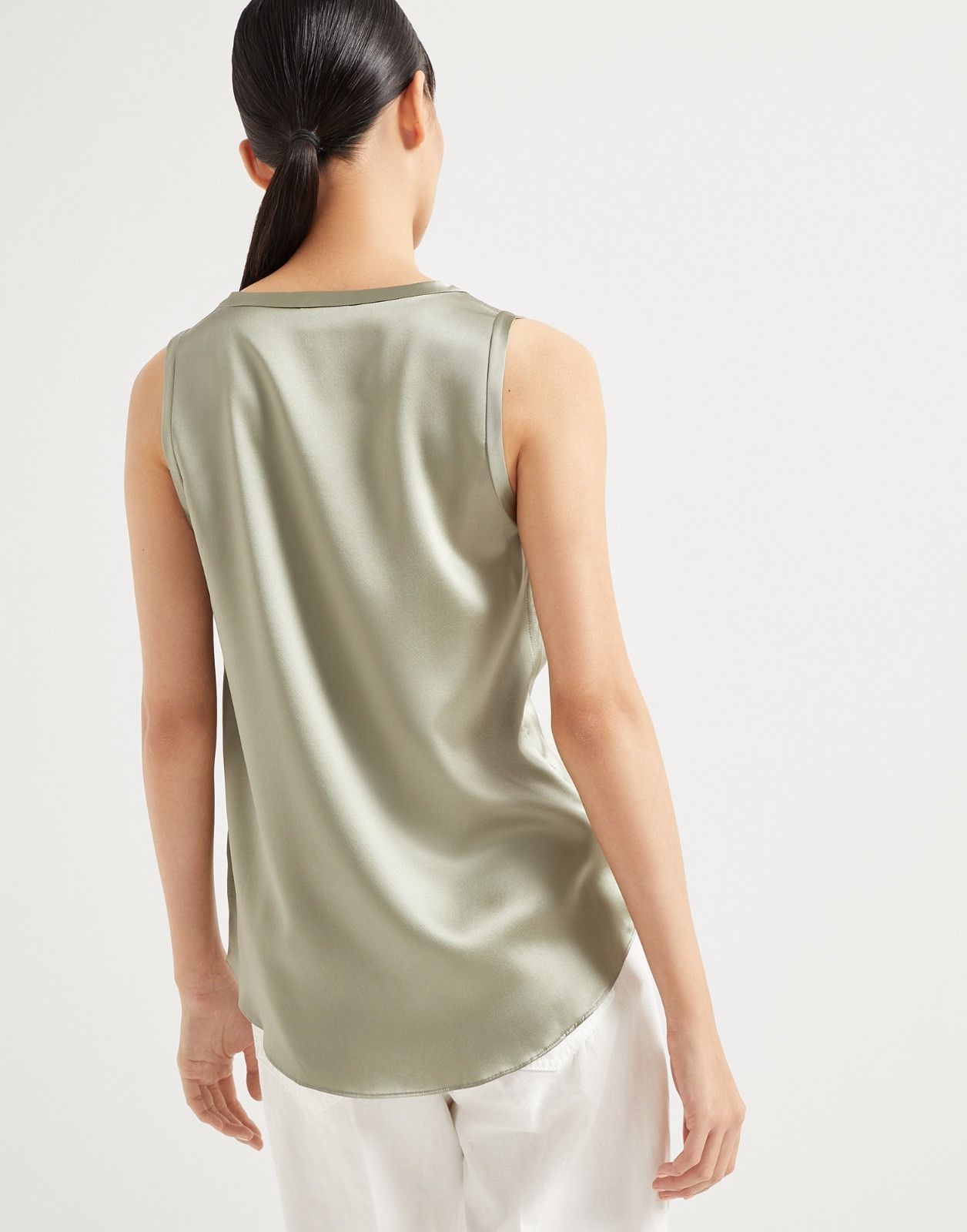Brunello Cucinelli o1la1rc1a0326 Blouse in Green Size XL / US 12-14 / IT 48-50 - 2 Thumbnail