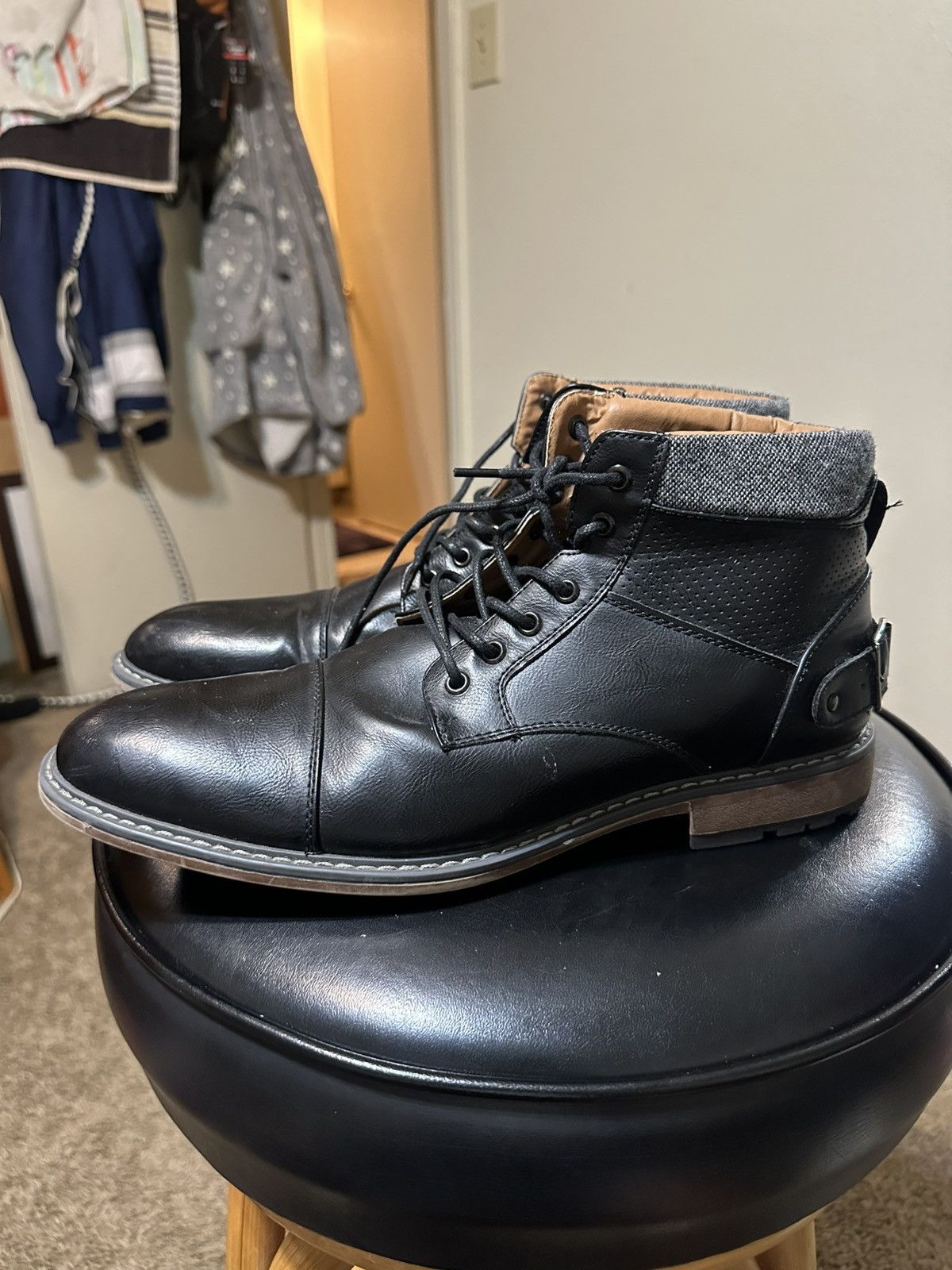 Steve Madden Vintage Steve Madden “triple black” boots 00s size 11.5 Size US 11.5 / EU 44-45 - 3 Thumbnail