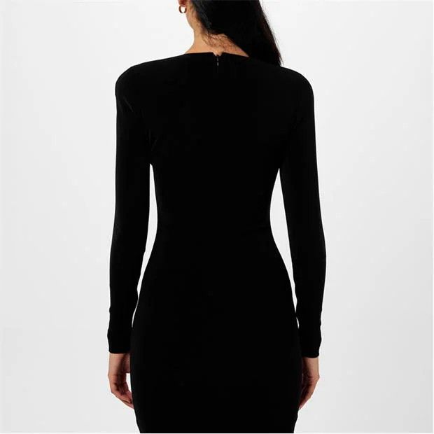 Balenciaga o1g2r1mq0924 Mini Dress in Black Size M / US 6-8 / IT 42-44 - 5 Thumbnail