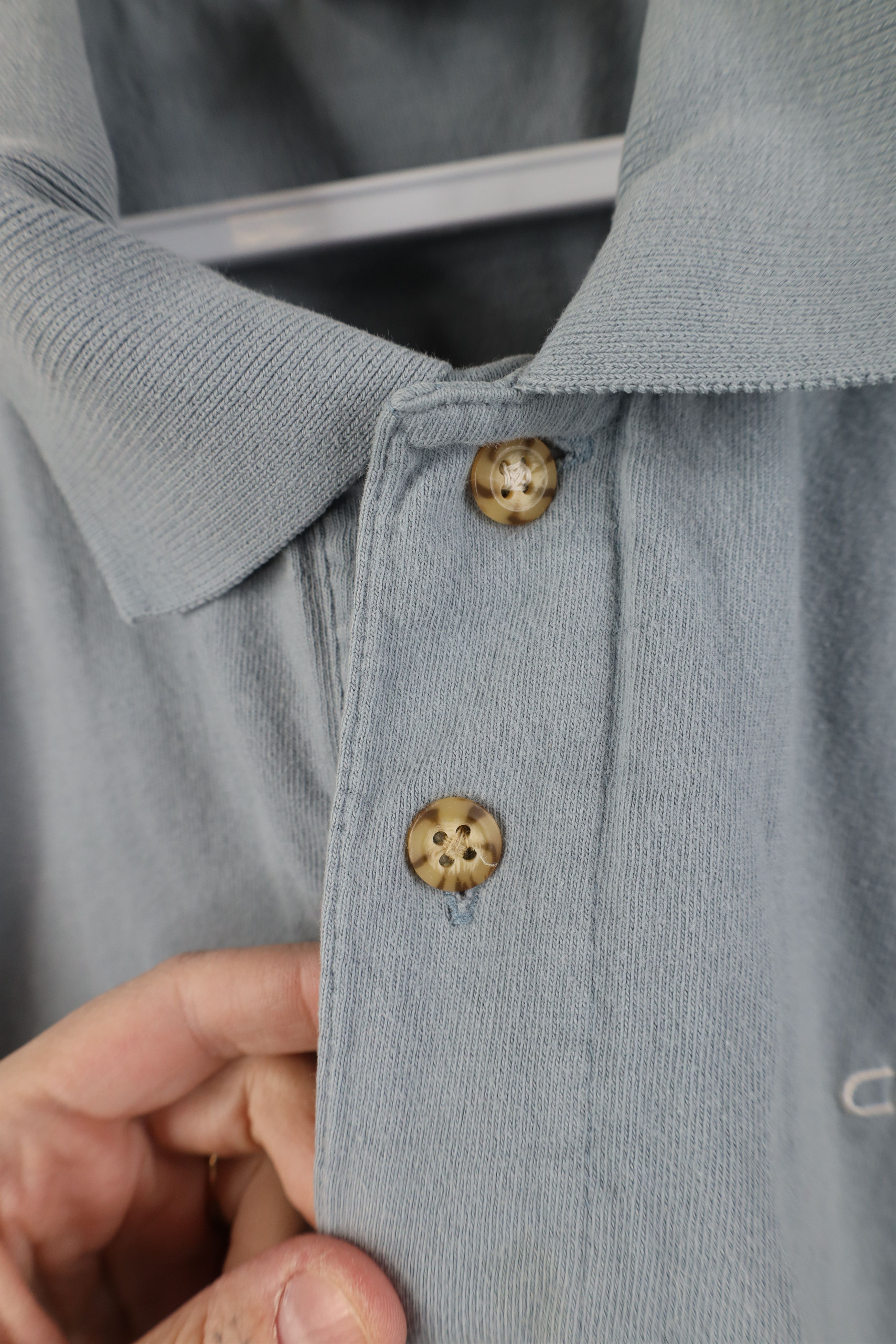 Carhartt Vintage 90s Carhartt Spell Collared Polo Shirt Steel Blue Size US XXL / EU 58 / 5 - 5 Thumbnail