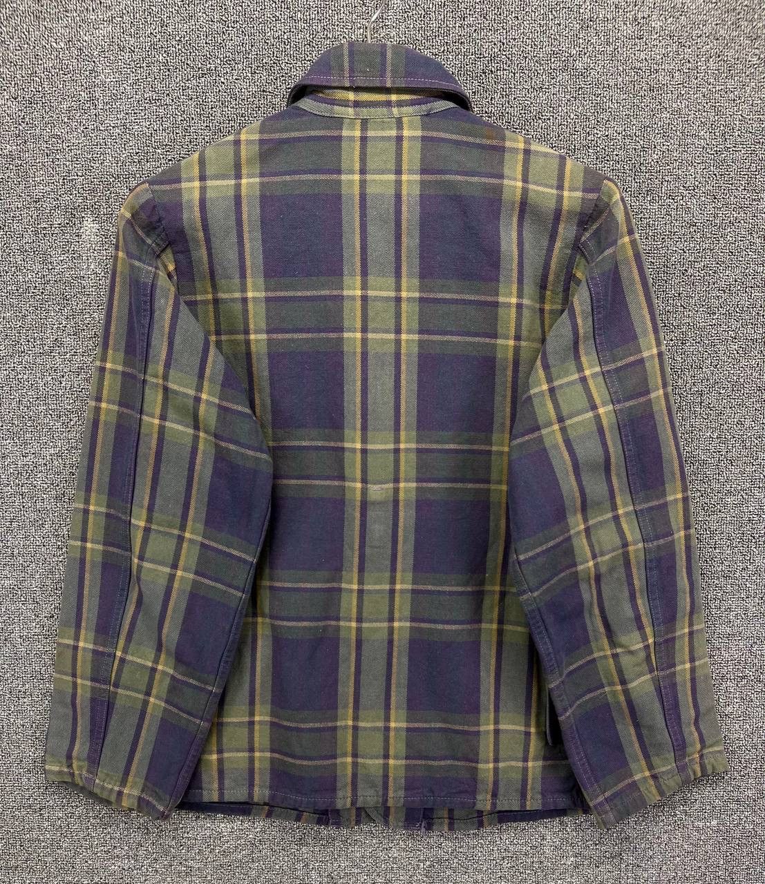 45rpm Vintage 90s 45Rpm Rare Shadow Plaid Button Up Jacket Size M / US 6-8 / IT 42-44 - 10 Thumbnail
