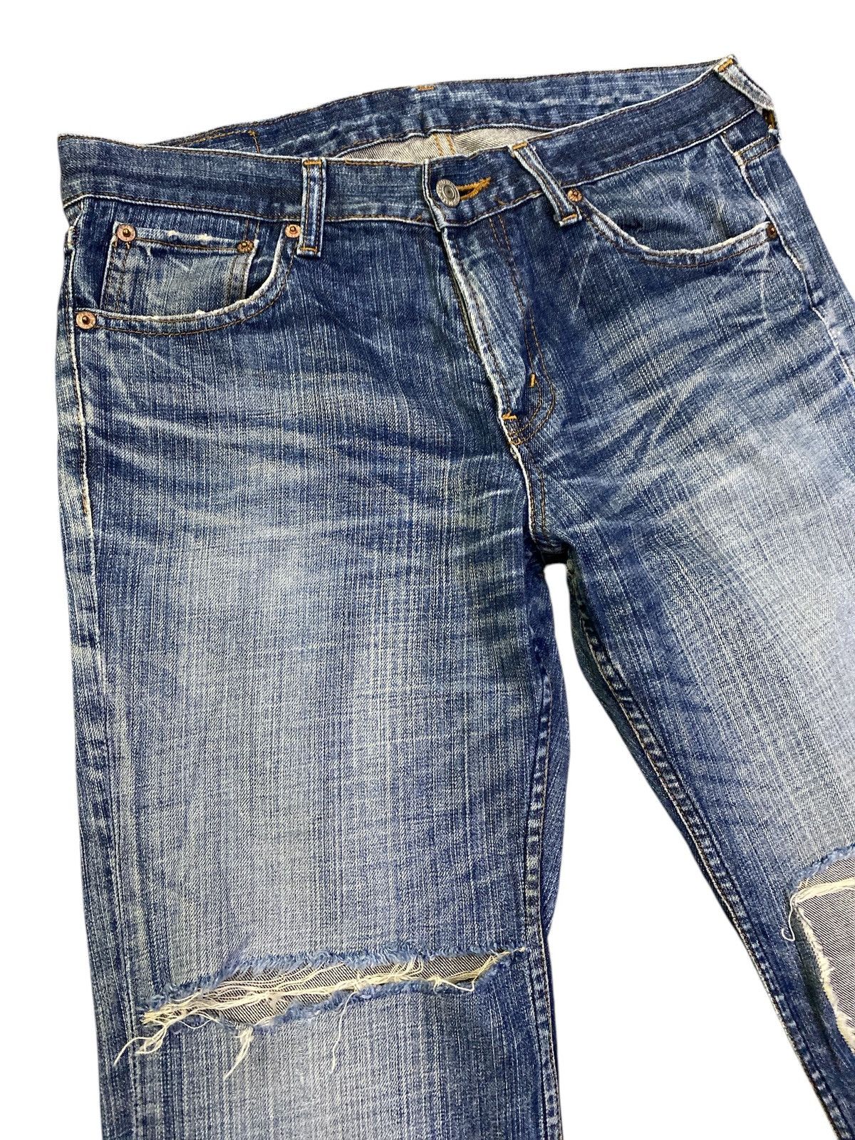 If Six Was Nine × Vintage Vintage Crack Wash Bobson Flare Denim Size US 32 / EU 48 - 2 Thumbnail