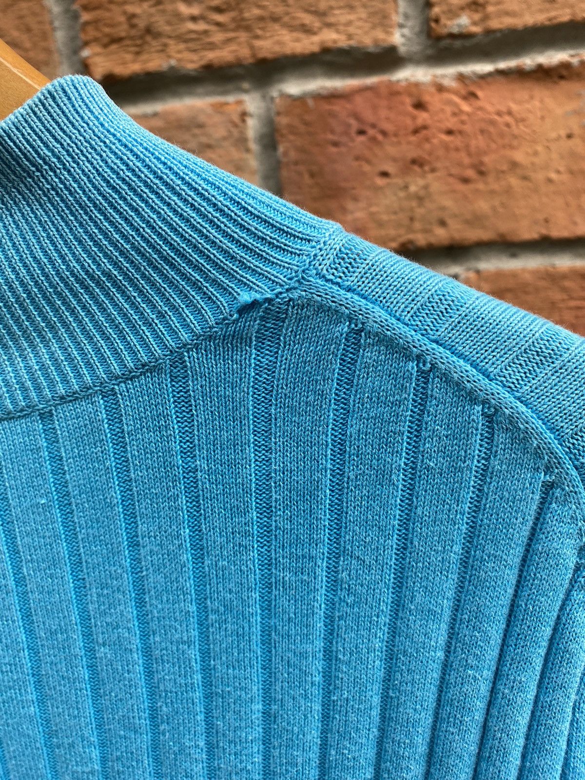 Courreges Courreges Blue Ribbed Knit Top Size M / US 6-8 / IT 42-44 - 4 Thumbnail