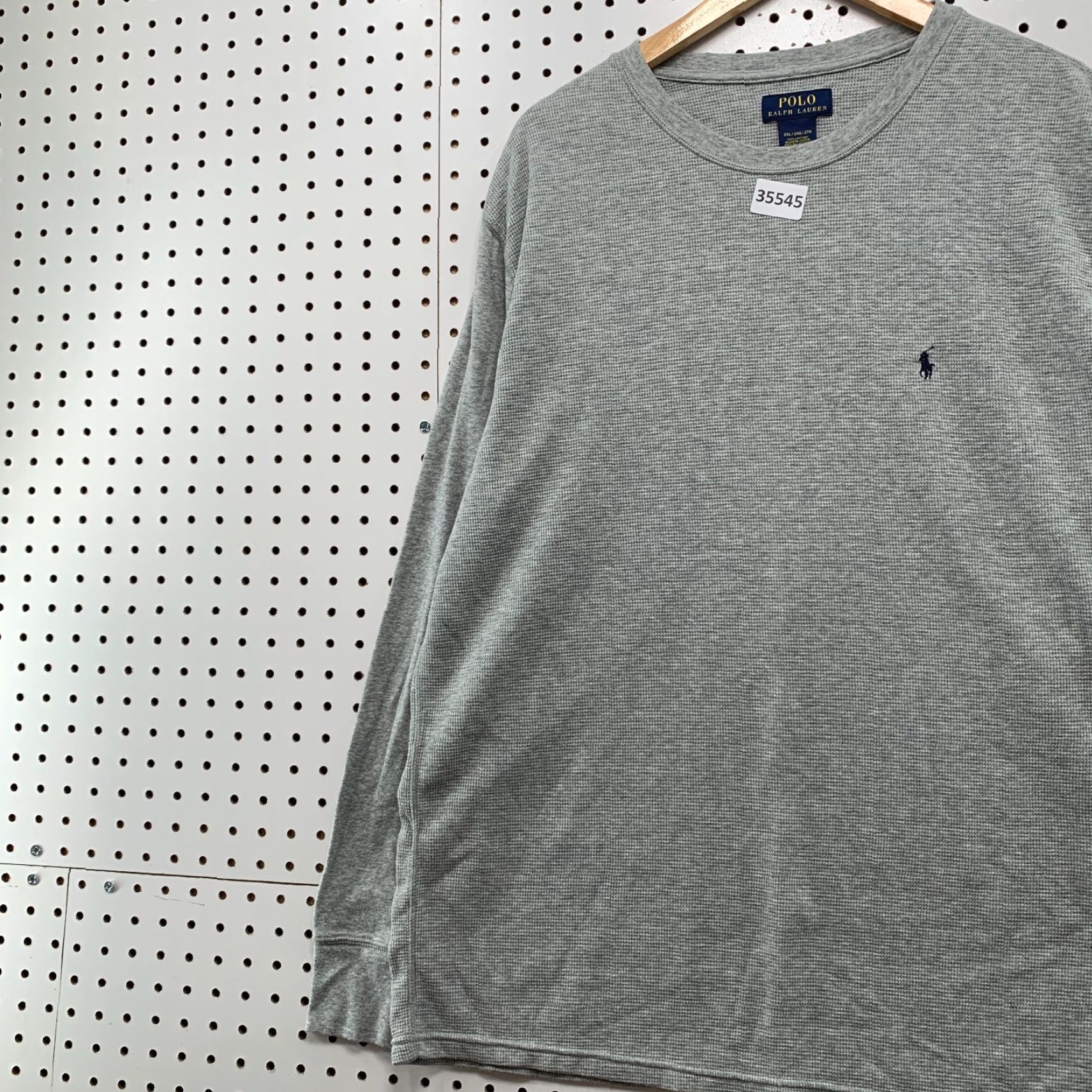 Polo Ralph Lauren Polo Ralph Lauren Thermal Shirt Mens 2XL Gray Long Sleeve Casual Shirt 2XL Mens Gray Thermal Polo Ralph Lauren Size US XXL / EU 58 / 5 - 3 Thumbnail