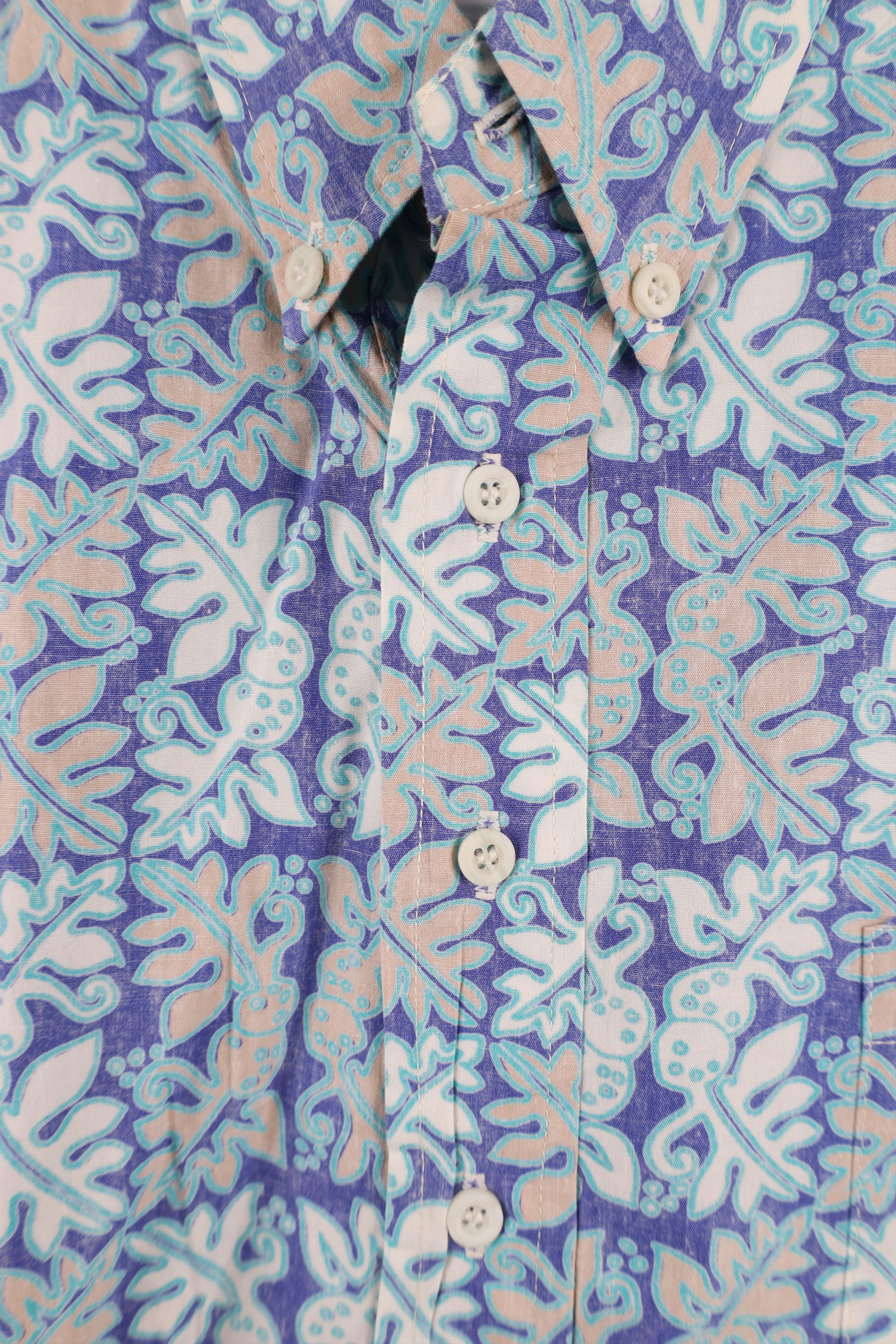 Vintage Vintage 90s Streetwear Floral Hawaiian Button Down Polo USA Size US M / EU 48-50 / 2 - 6 Thumbnail