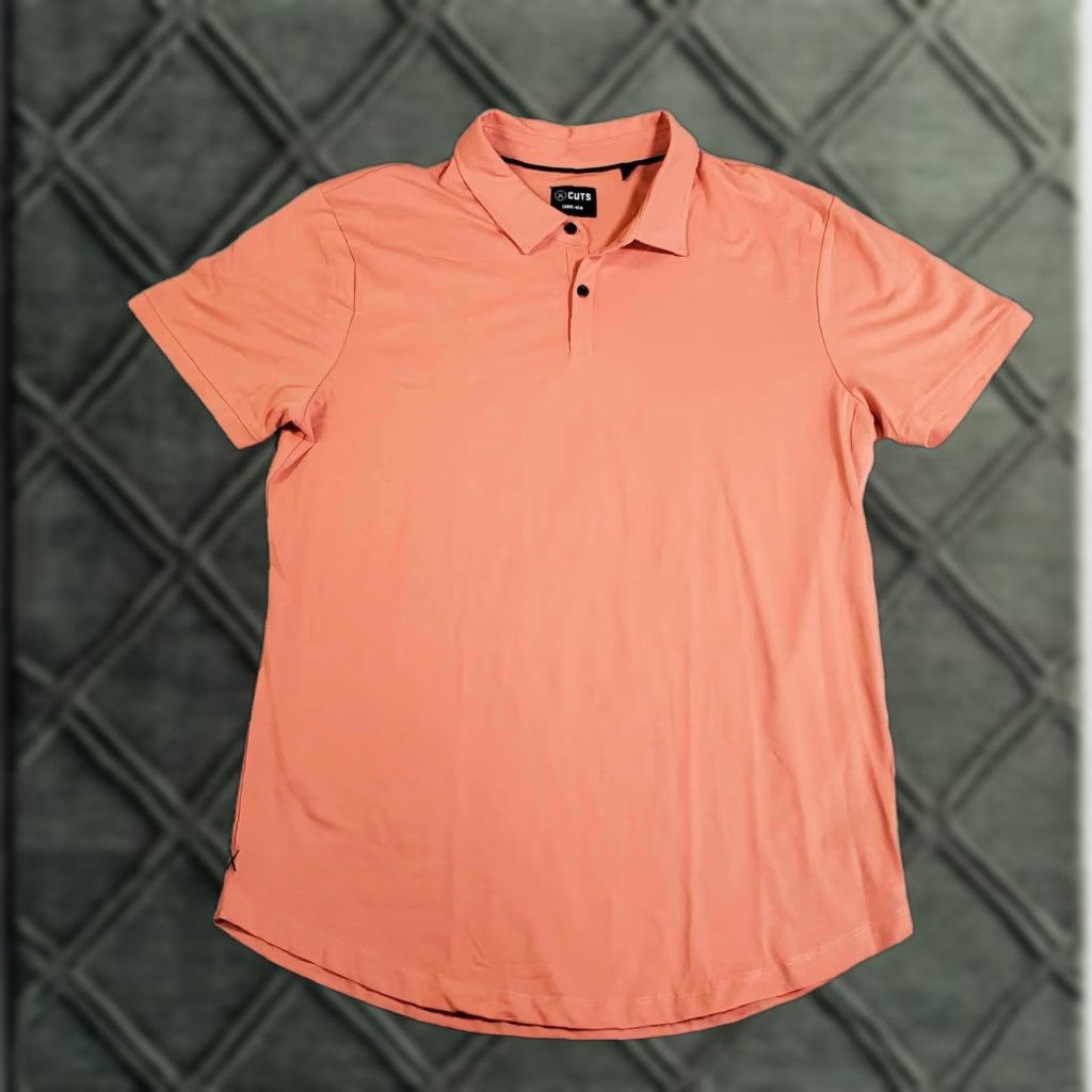 UES Clothing Cuts Clothing Polo Shirt 2XL Mens Pyca Pro Short Sleeve Curve Hem XXL XL Size US XL / EU 56 / 4 - 1 Thumbnail