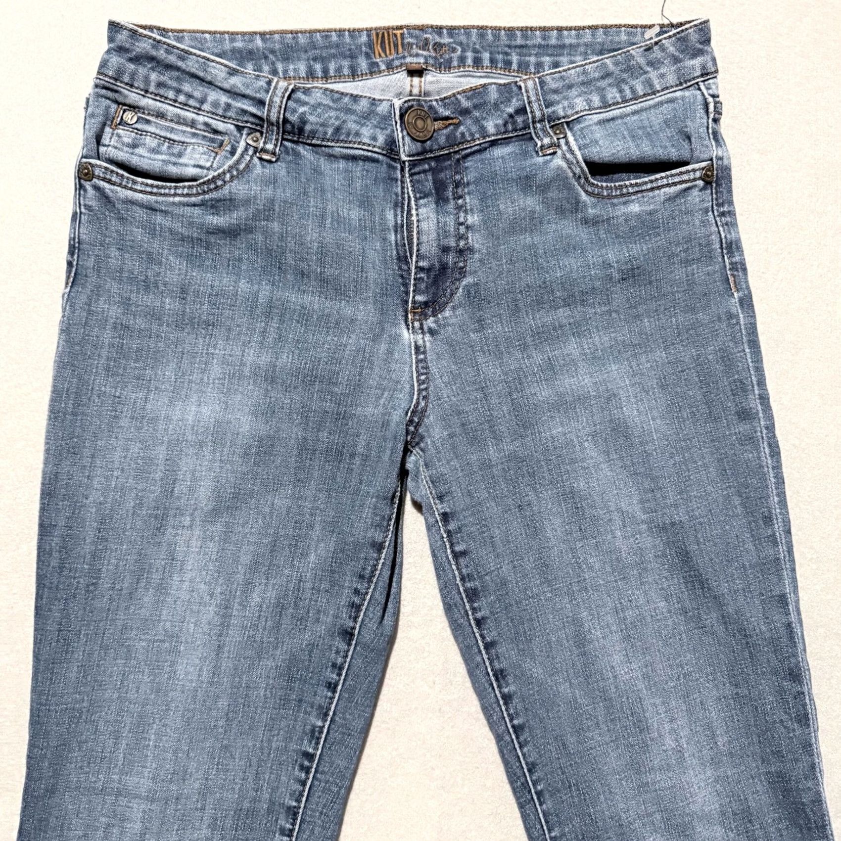 Vintage Kut from the Kloth Jeans Women's Blue Denim Low Rise Straight Fit Zip Fly - 8 Size 30" / US 8 / IT 44 - 3 Thumbnail