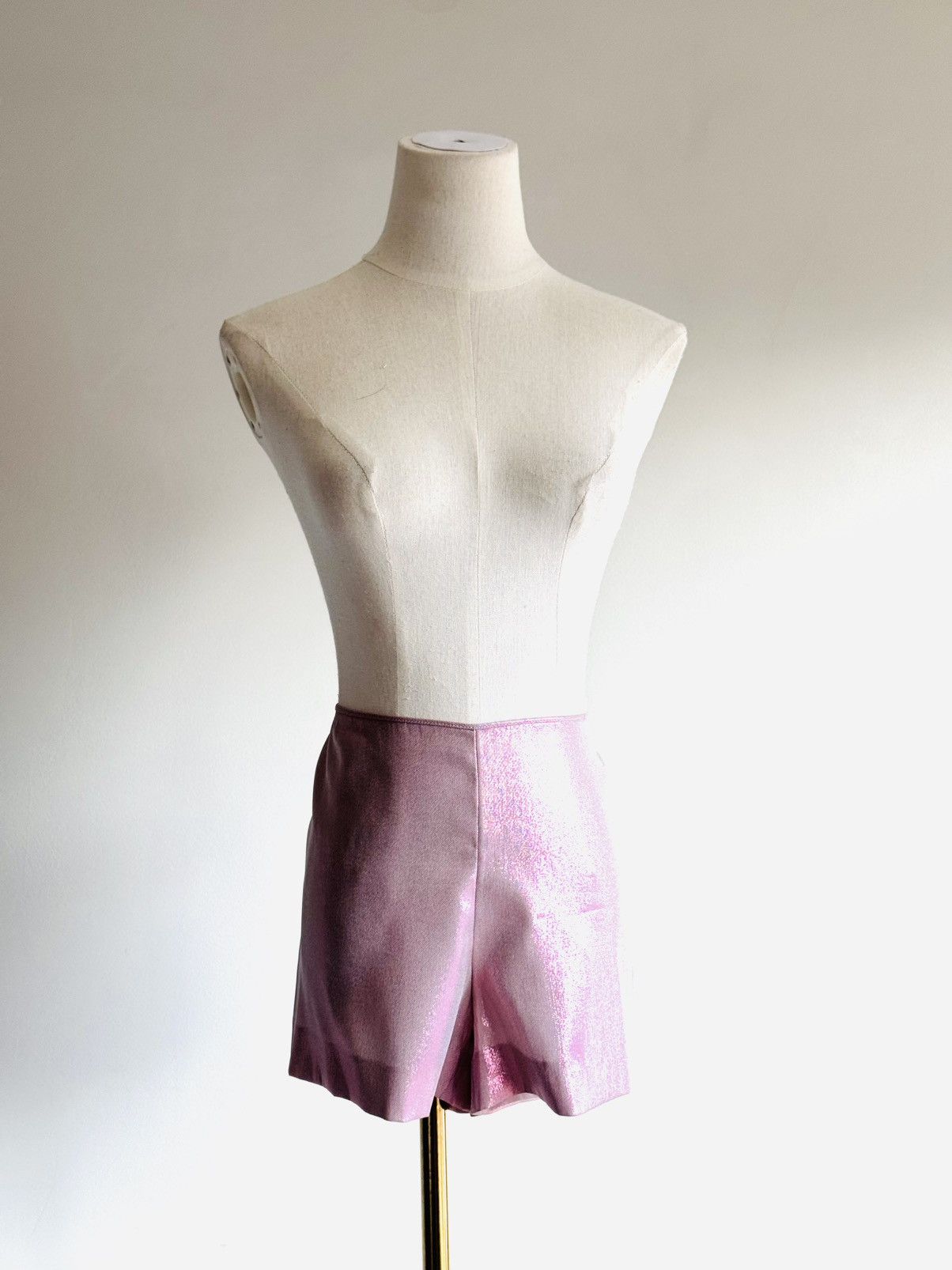 Alberta Ferretti Alberta Ferretti tie front pink lame blouse spring ‘18 sz 44 Size M / US 6-8 / IT 42-44 - 9 Thumbnail