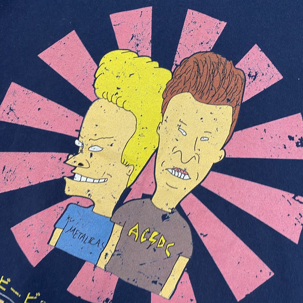 Cartoon Network Vintage Beavis & Batthead Big logo AC/DC x Metallica tee Size US S / EU 44-46 / 1 - 3 Thumbnail