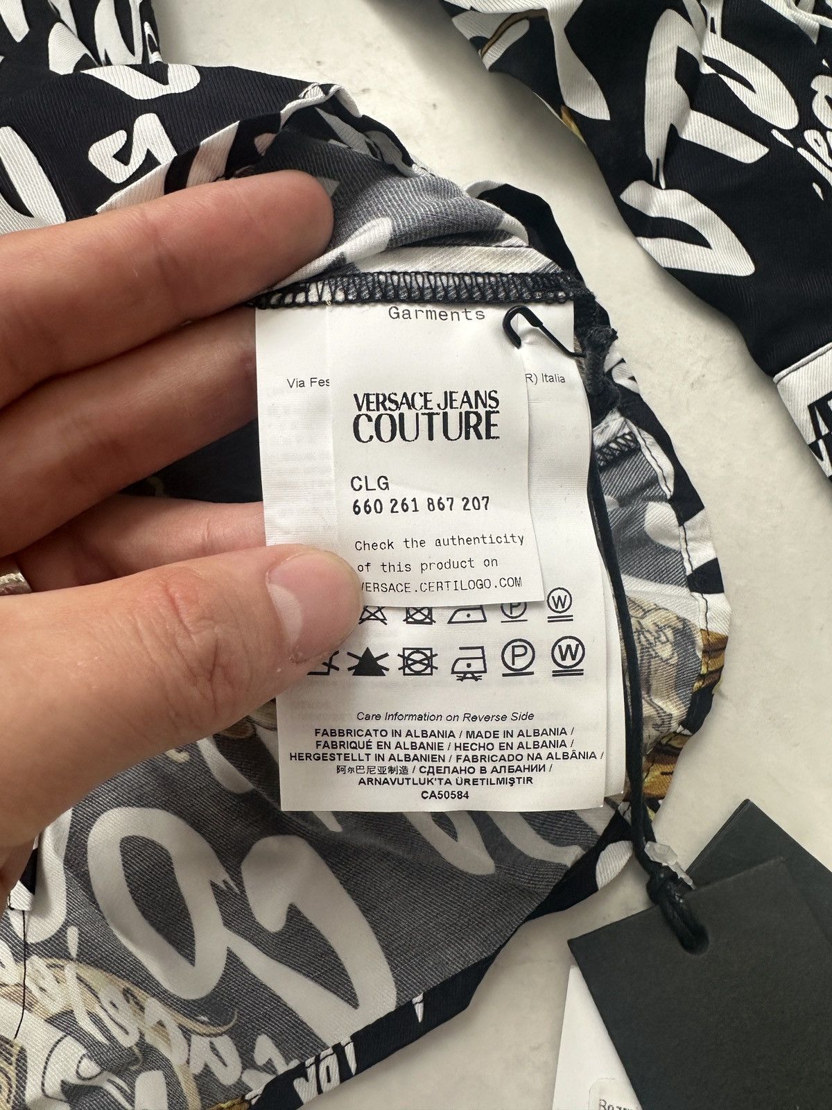 Versace × Versace Jeans Couture Versace Jeans Couture viscose all over print shirt with tags Size M / US 6-8 / IT 42-44 - 13 Thumbnail