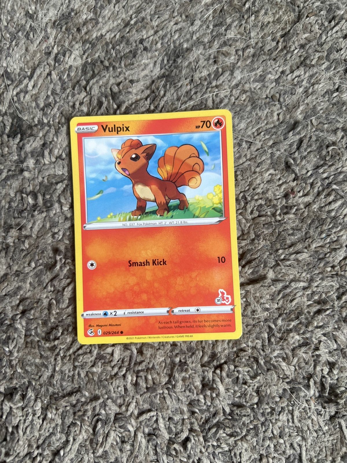 Pokemon 2021 Pokémon Vulpix Basic Card Size ONE SIZE - 1 Thumbnail