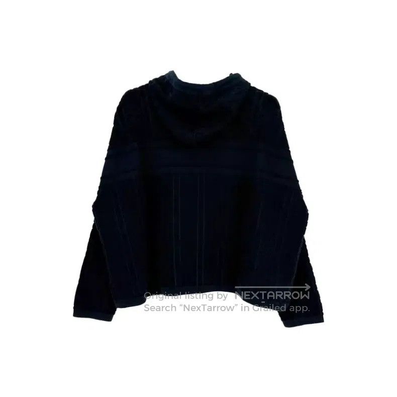 Dior Dior Dark blue plaid classic logo towel material hooded sw Size S / US 4 / IT 40 - 2 Thumbnail