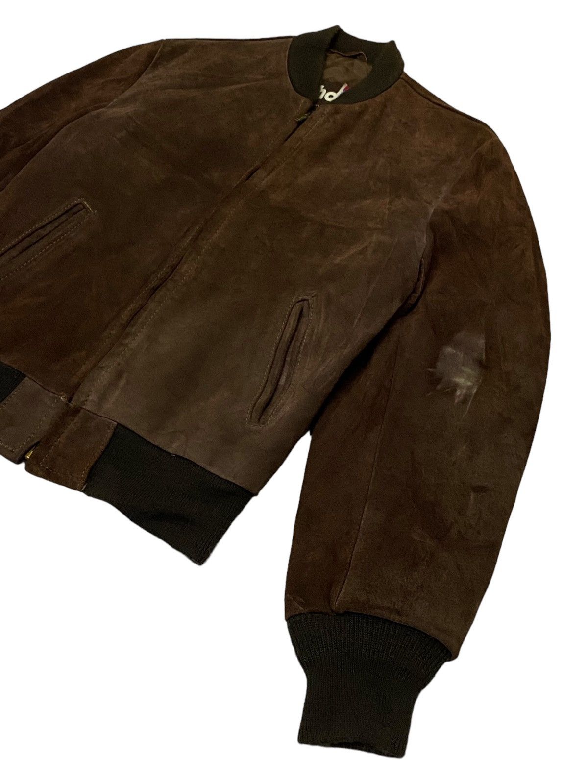 Schott Vintage Schott Suede Leather Bomber Jacket Size 38 Size US S / EU 44-46 / 1 - 19 Thumbnail