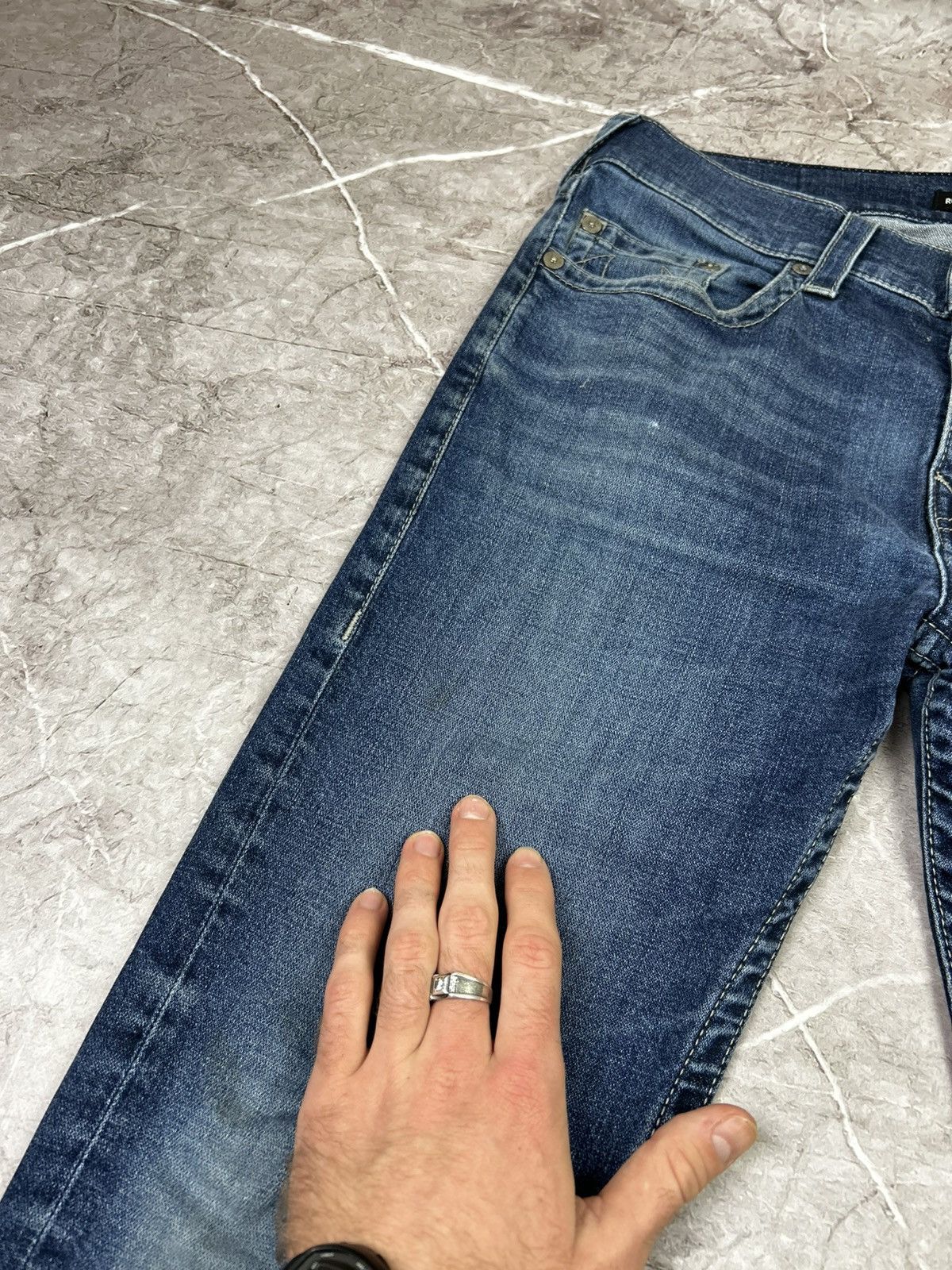 True Religion × Vintage True Religion Jeans Rare Y2K Streetwear Size US 34 / EU 50 - 6 Thumbnail