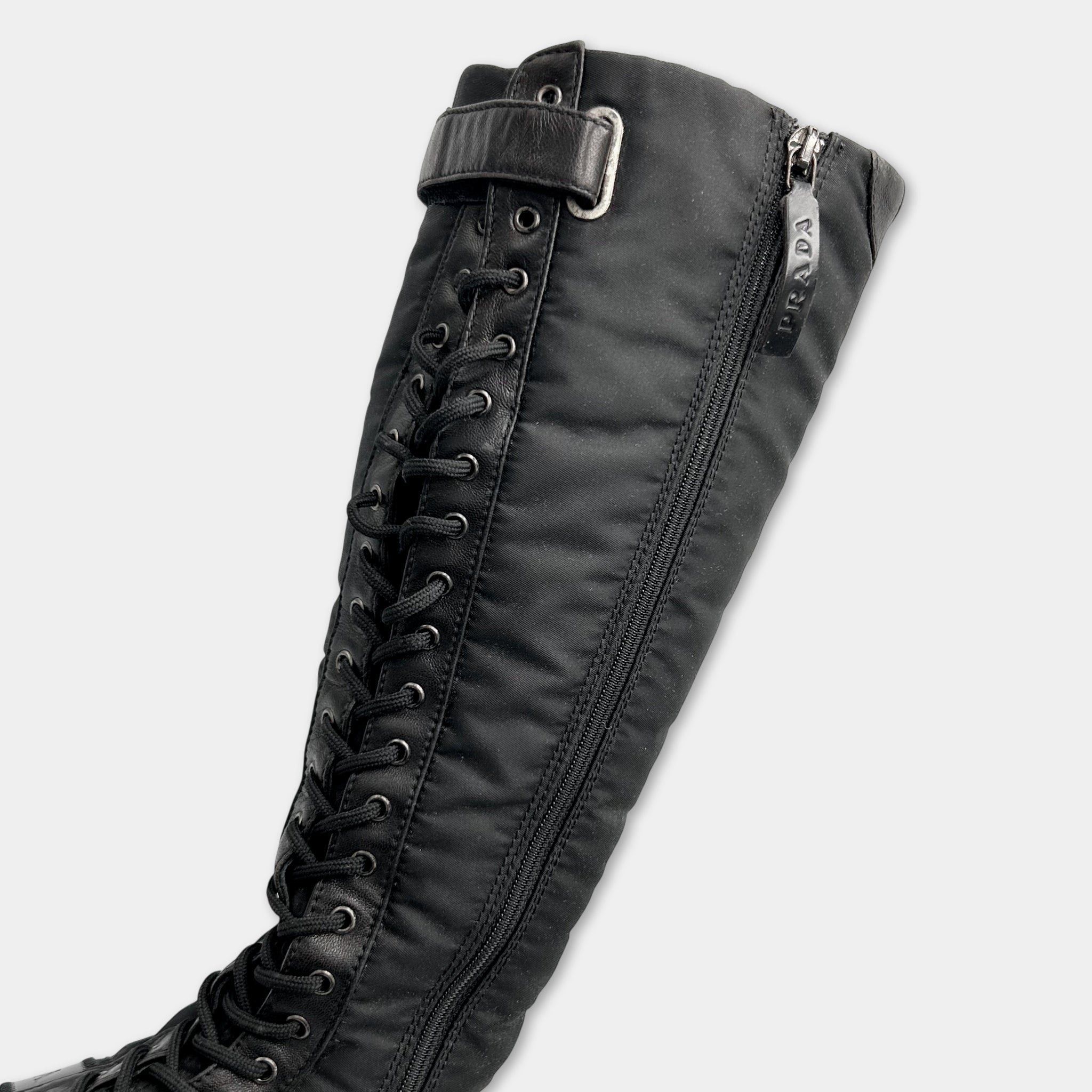 Prada Prada High Top Lace-up Sneakers Size US 37 - 5 Thumbnail
