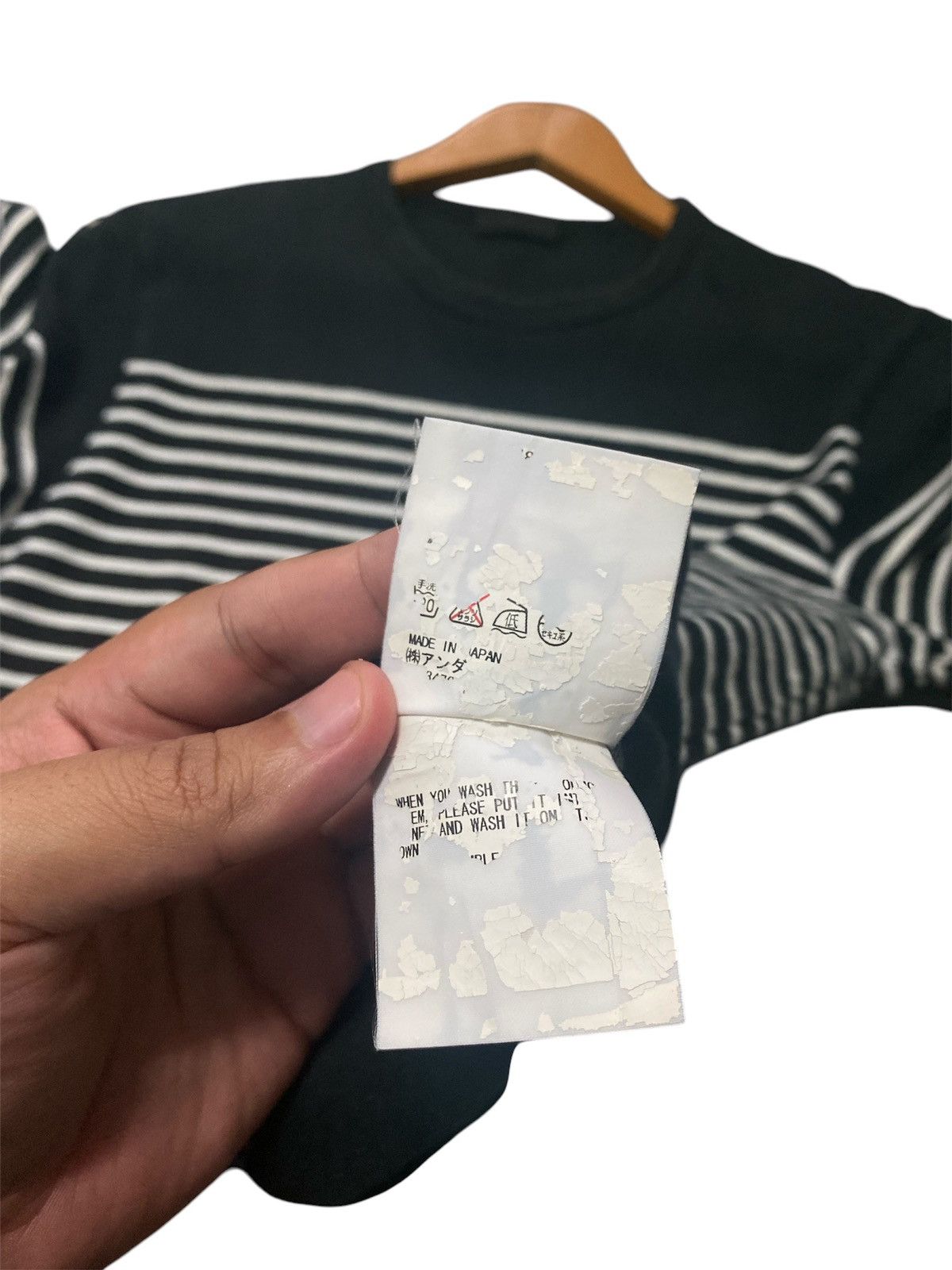 Japanese Brand × Undercover ‼️RARE‼️2010 UNDERCOVER “ LESS BUT BETTER” STRIPED SHIRT TEE🔥 Size US M / EU 48-50 / 2 - 12 Thumbnail
