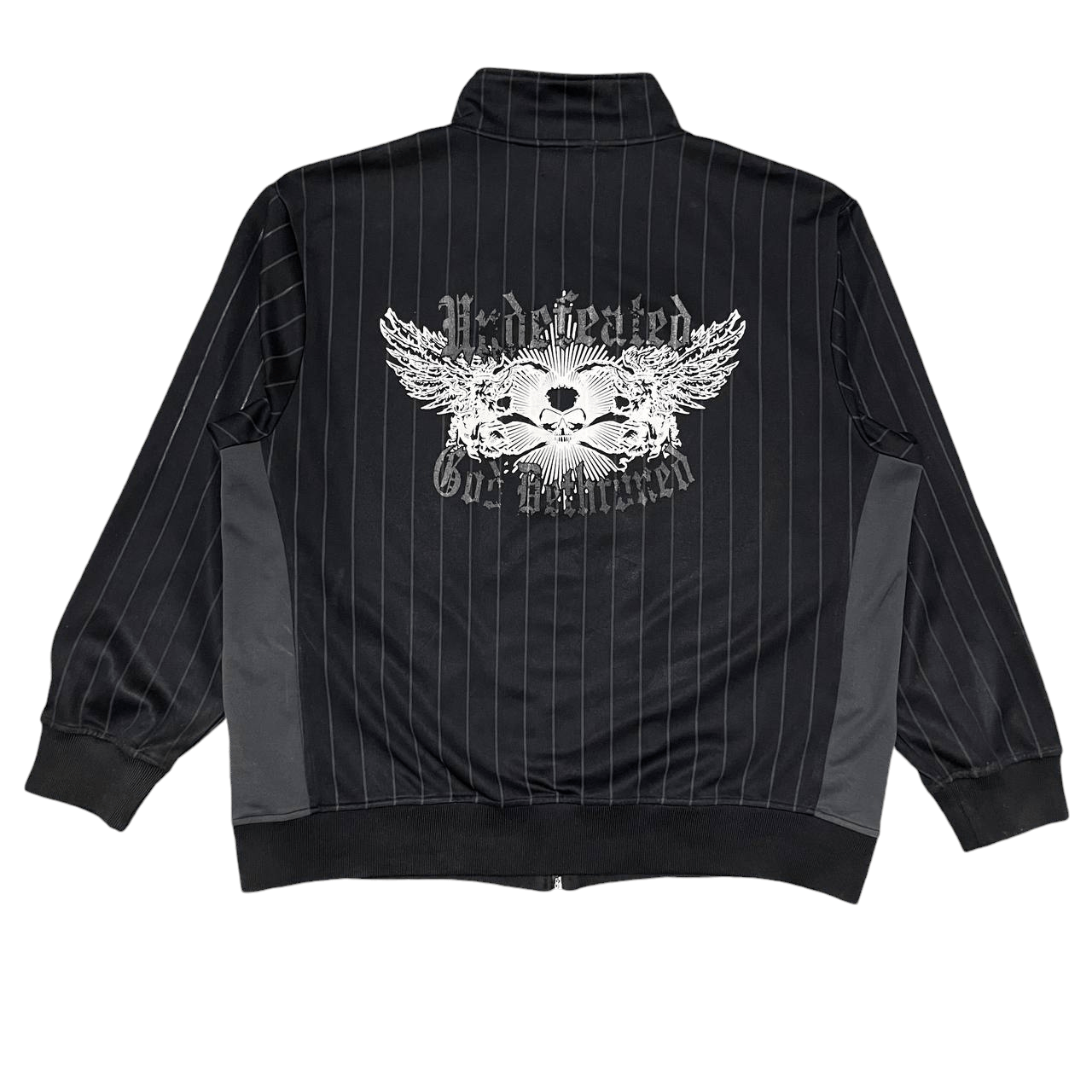 Japanese Brand Vintage Undefeated God Dethruned Skull Sweater Jacket Size US XL / EU 56 / 4 - 1 Thumbnail