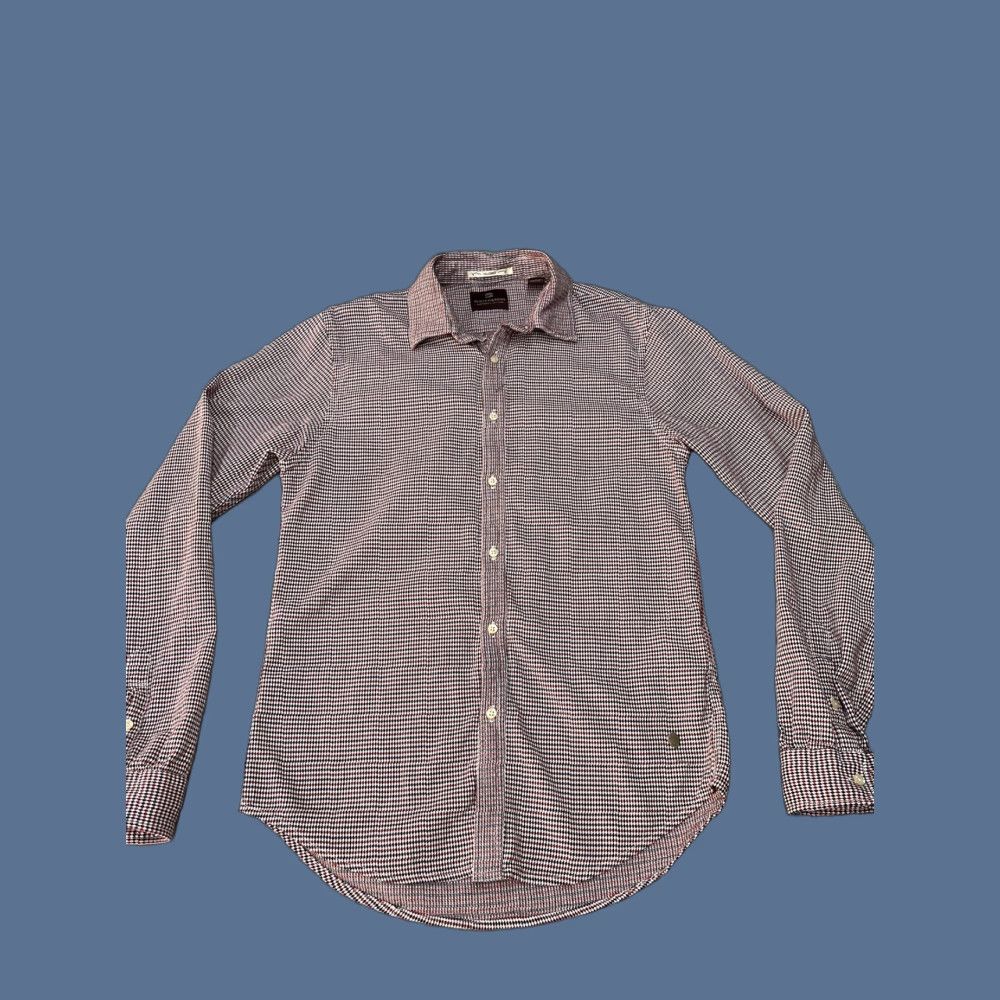 Scotch & Soda Scotch & Soda Shirt Medium Tailored Fit Button Cuff Harlequin Blue Multicolor Formal Shirt Men M Size US M / EU 48-50 / 2 - 1 Thumbnail