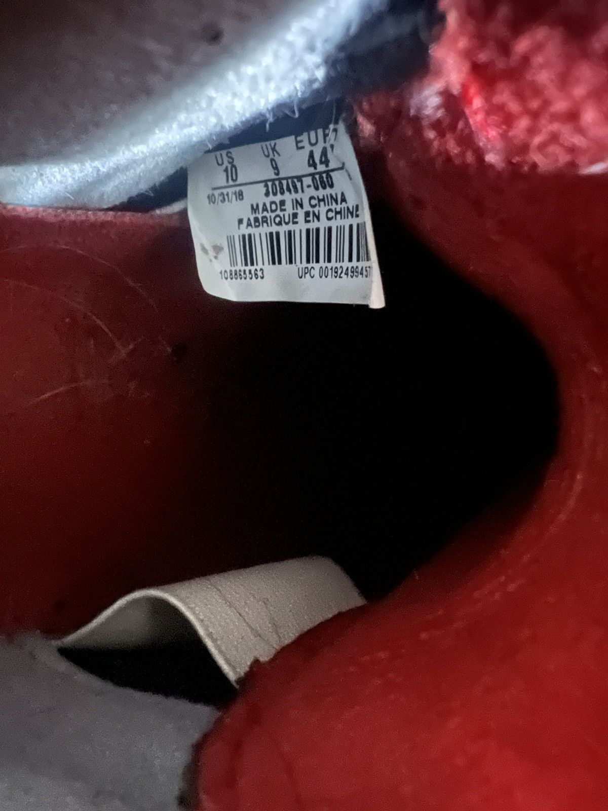 Jordan Brand Jordan 4 “Bred” 2019 Size US 10 / EU 43 - 5 Thumbnail