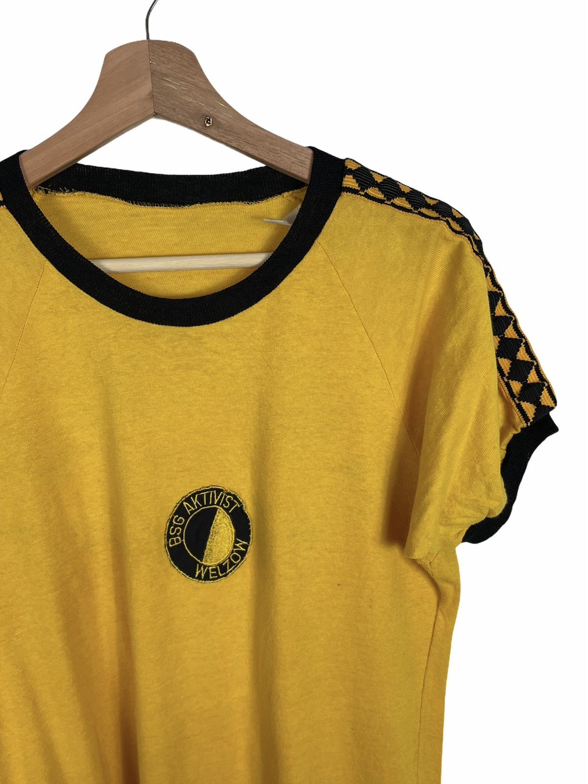 Vintage Vtg 70s East Germany Football Jersey BSG Aktivist Welzow Size US M / EU 48-50 / 2 - 6 Thumbnail