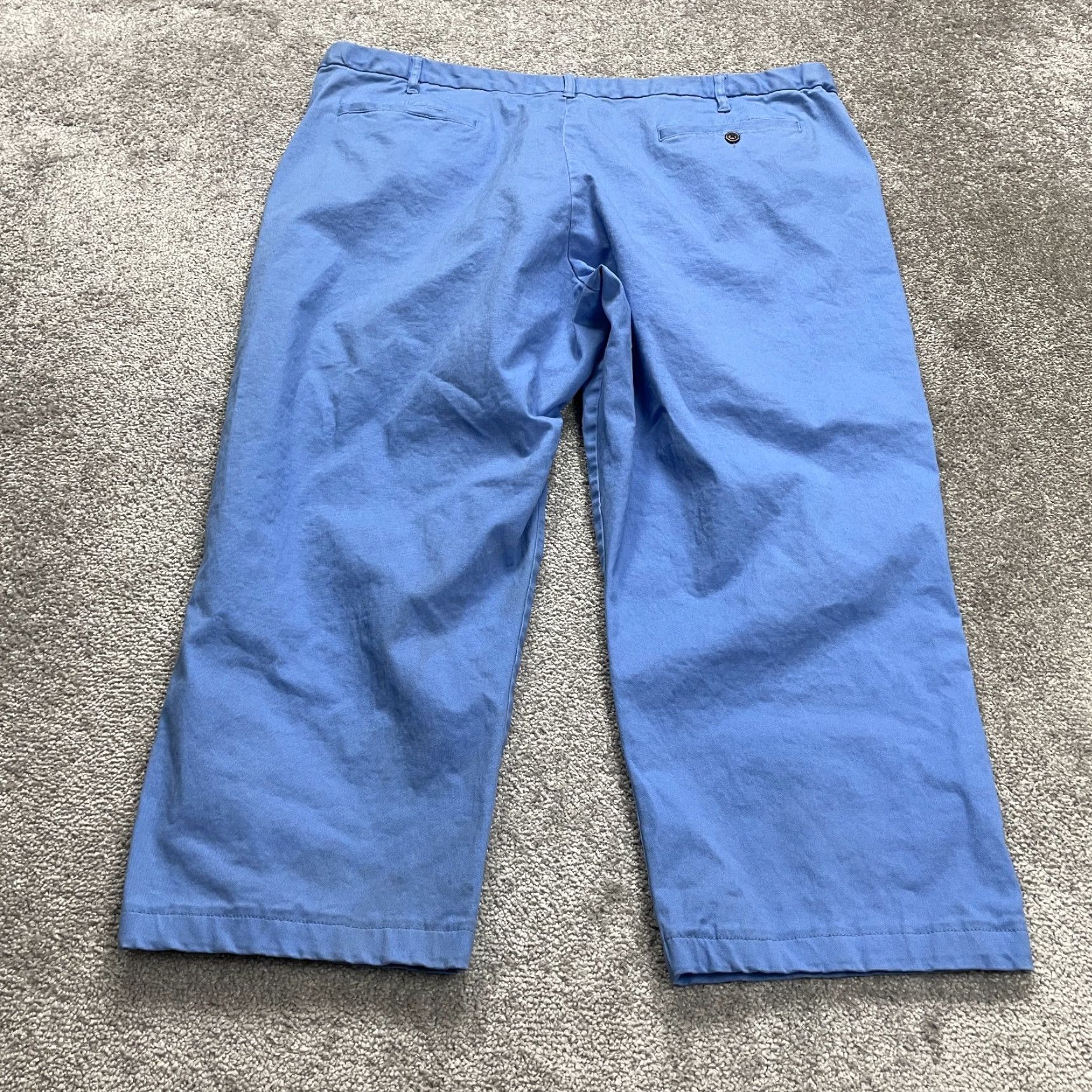 Lands' End Lands' End Chino Pants Mens 46 Blue Capri Straight 46x25 Regular Blue Size US 30 / EU 46 - 2 Thumbnail