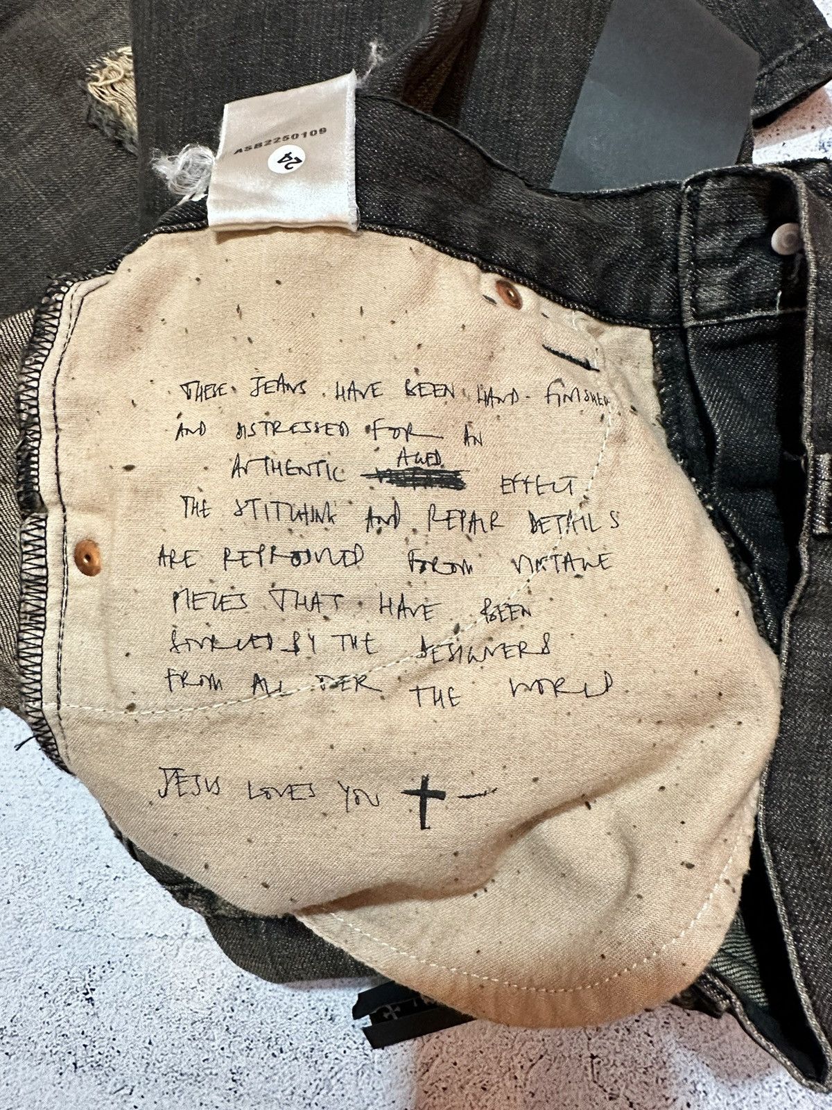 Allsaints × Japanese Brand 90s 🔥🔥 Vintage Allsaints distressed Japanese pants jeans Size 30" / US 8 / IT 44 - 12 Thumbnail