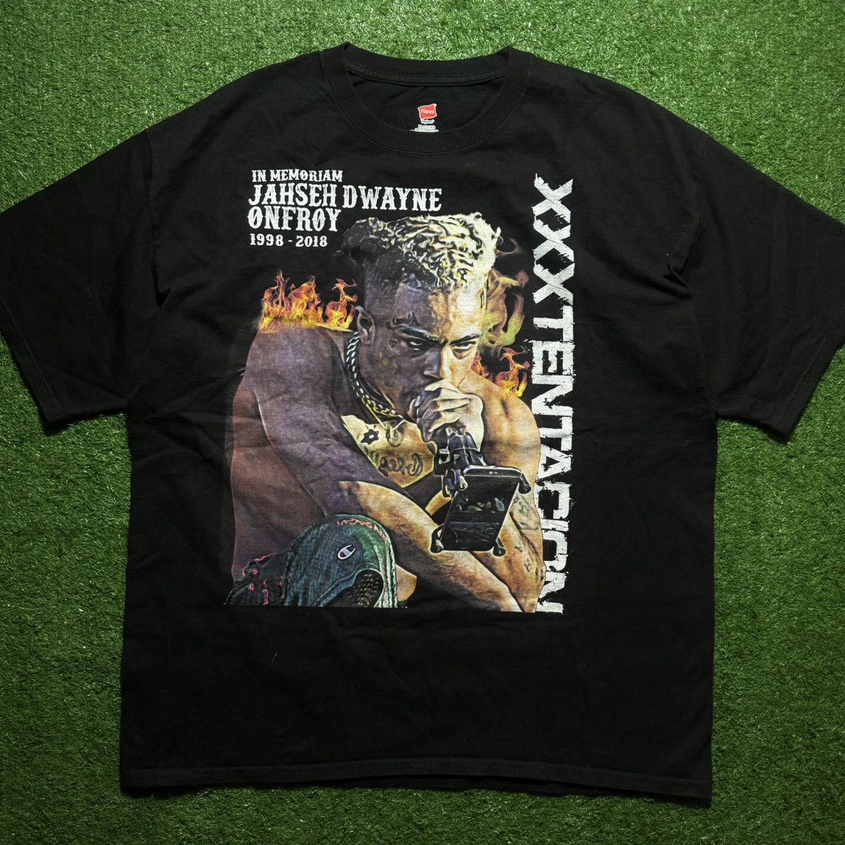 Rap Tees XXXTENTACION “ JAHSEY ONFROY 1998-2018 “ BY HANES Size US XL / EU 56 / 4 - 1 Thumbnail