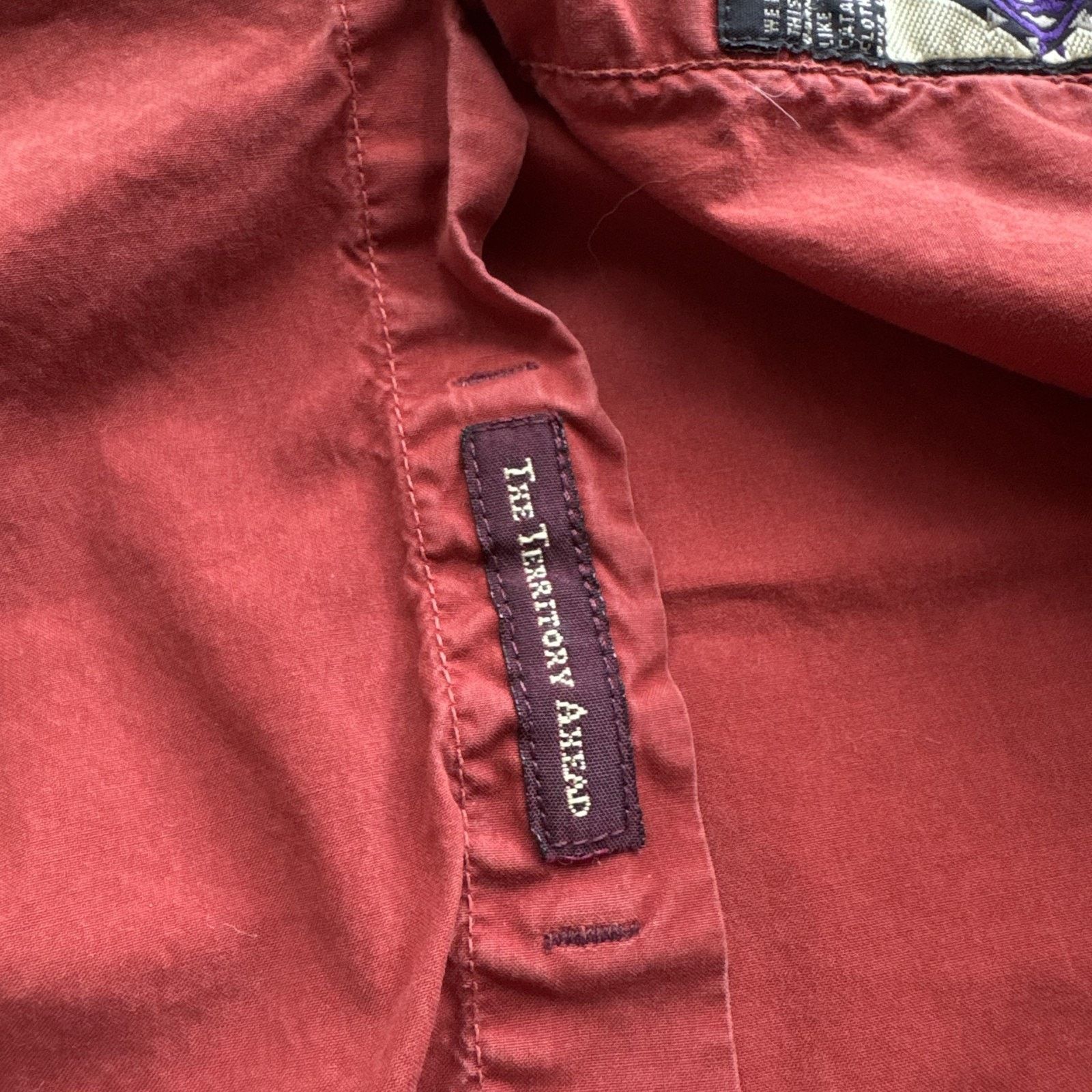 The Territory Ahead The Territory Ahead Mens XLT Red Long Sleeve Button Down Size US XL / EU 56 / 4 - 5 Thumbnail