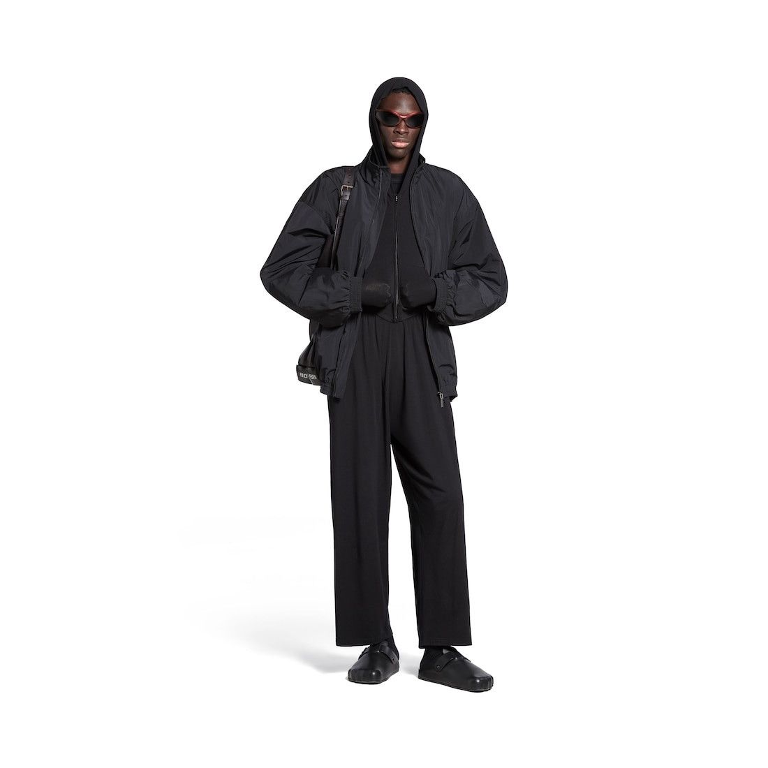 Balenciaga o1tr1nto0725 DIY Metal Outline Tracksuit Jacket in Black Size US M / EU 48-50 / 2 - 3 Thumbnail