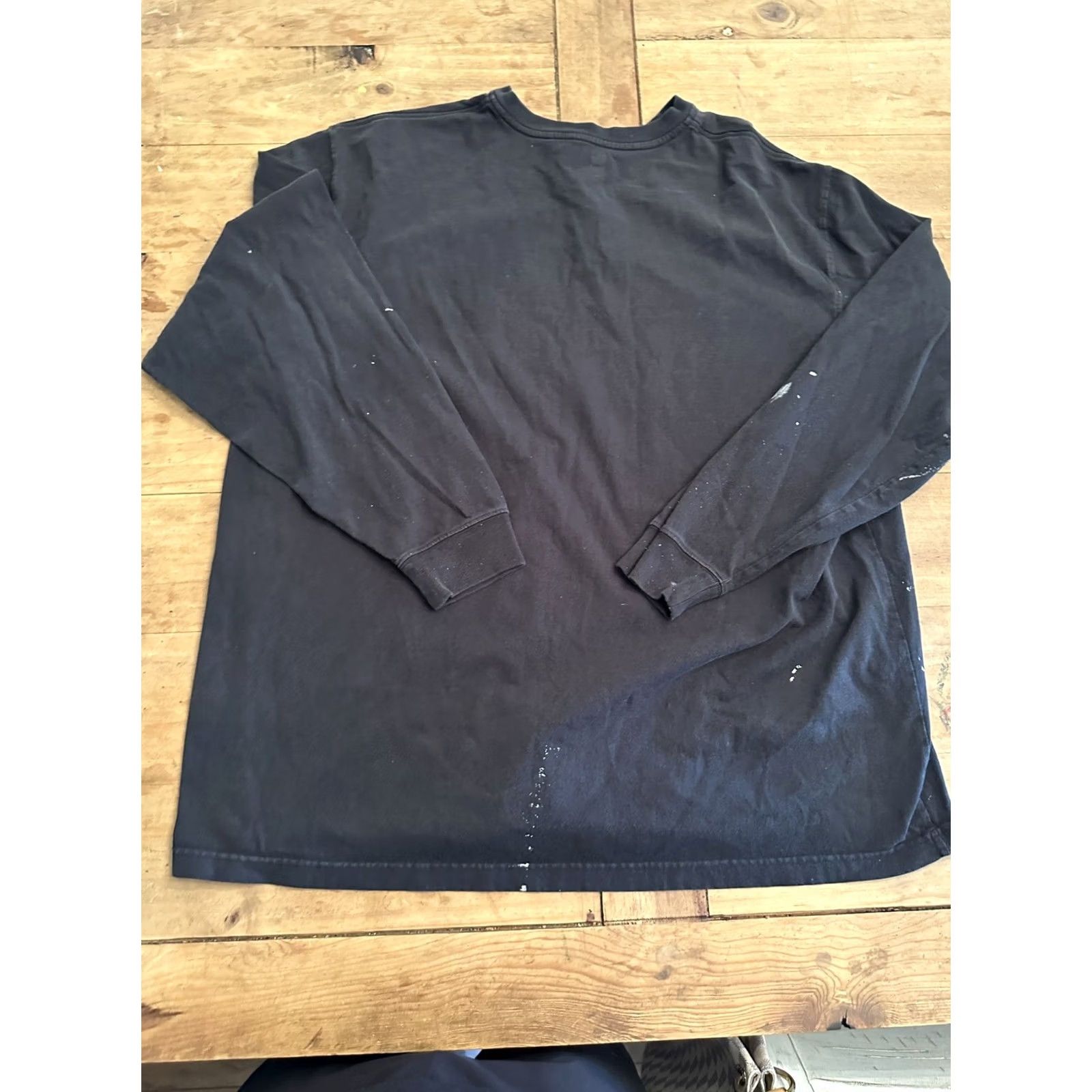 Carhartt Carhartt Pocket Tee Shirt 2XL Long Sleeve Regular Fit Black Distressed Men Size US XXL / EU 58 / 5 - 6 Thumbnail