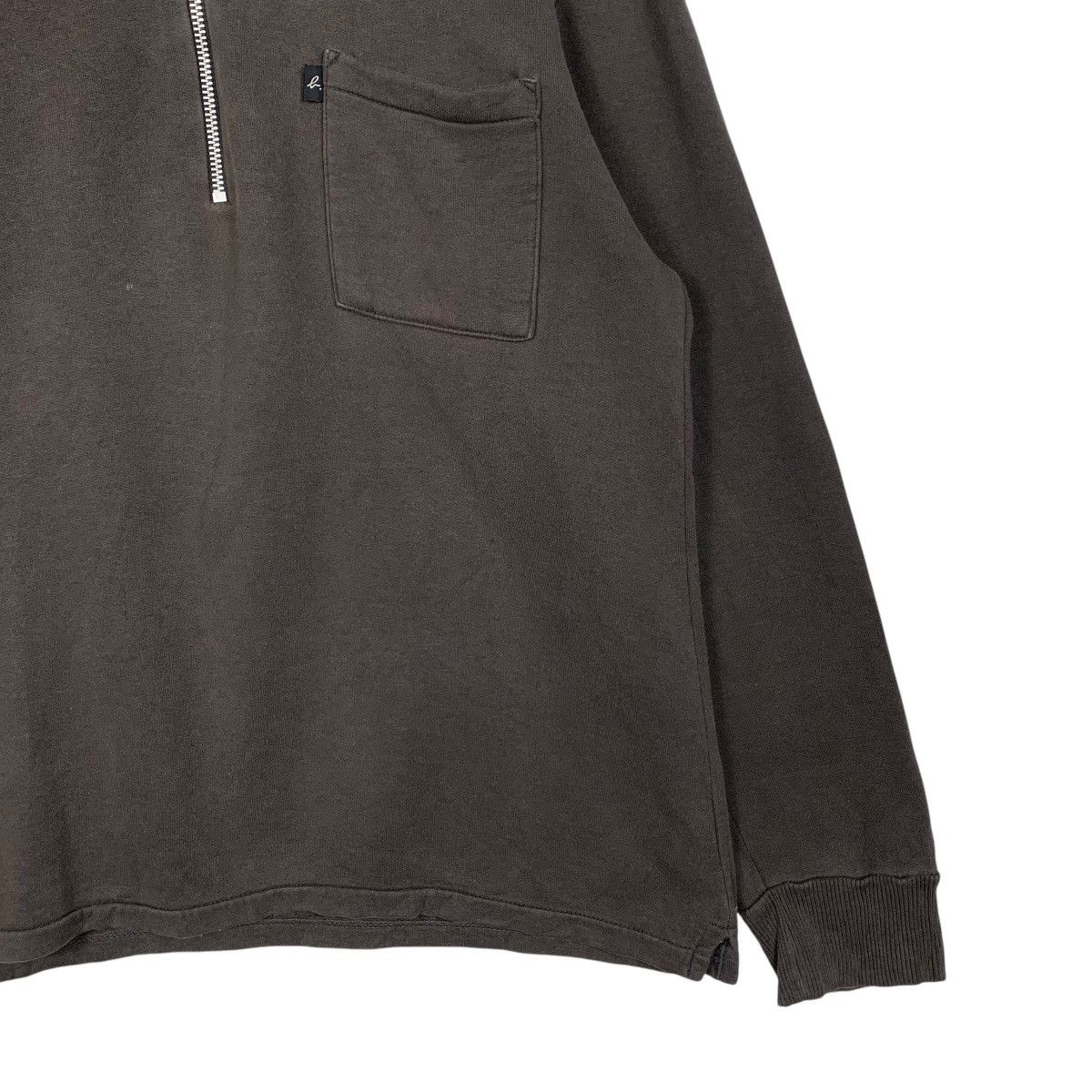 agnes b. AGNES B Half Zip Collared Single Pocket Sweatshirt #1607-C72 Size US M / EU 48-50 / 2 - 4 Thumbnail