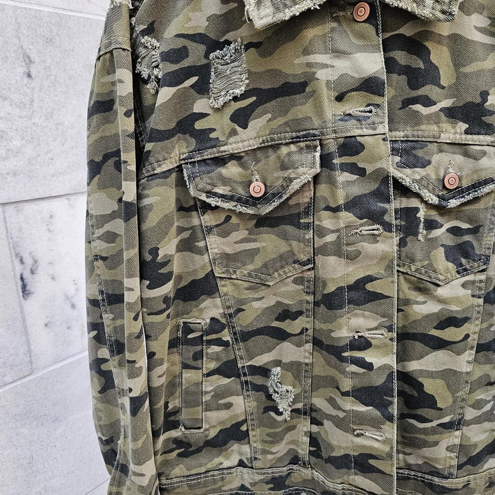 Other Women's Camo Distressed Jacket Size M / US 6-8 / IT 42-44 - 2 Thumbnail