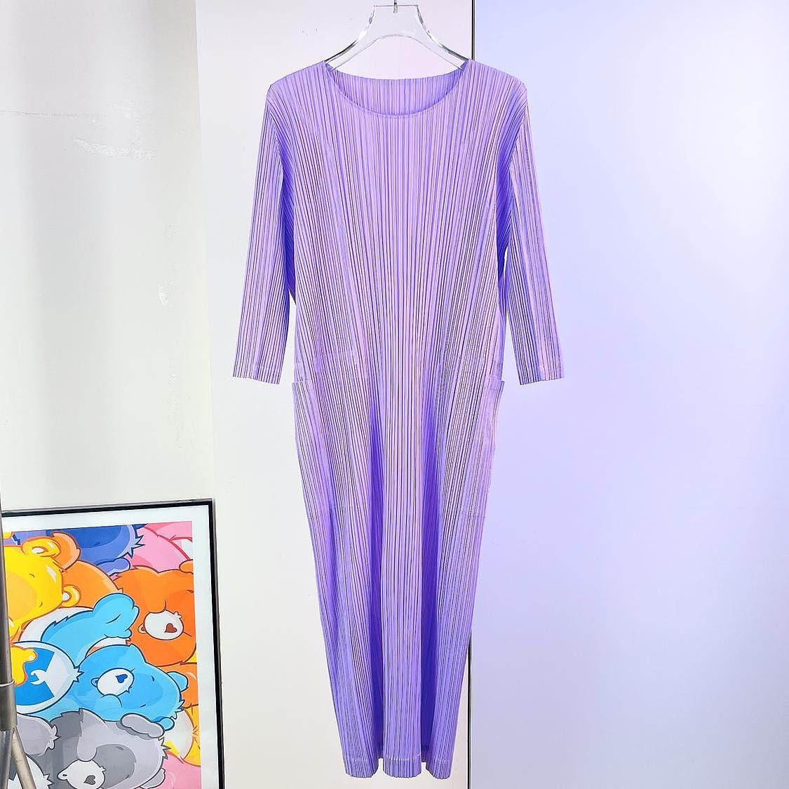 Pleats Please Issey Miyake Pleats Please Issey Miyake Pleated Midi Dress Size 3 Size L / US 10 / IT 46 - 1 Thumbnail
