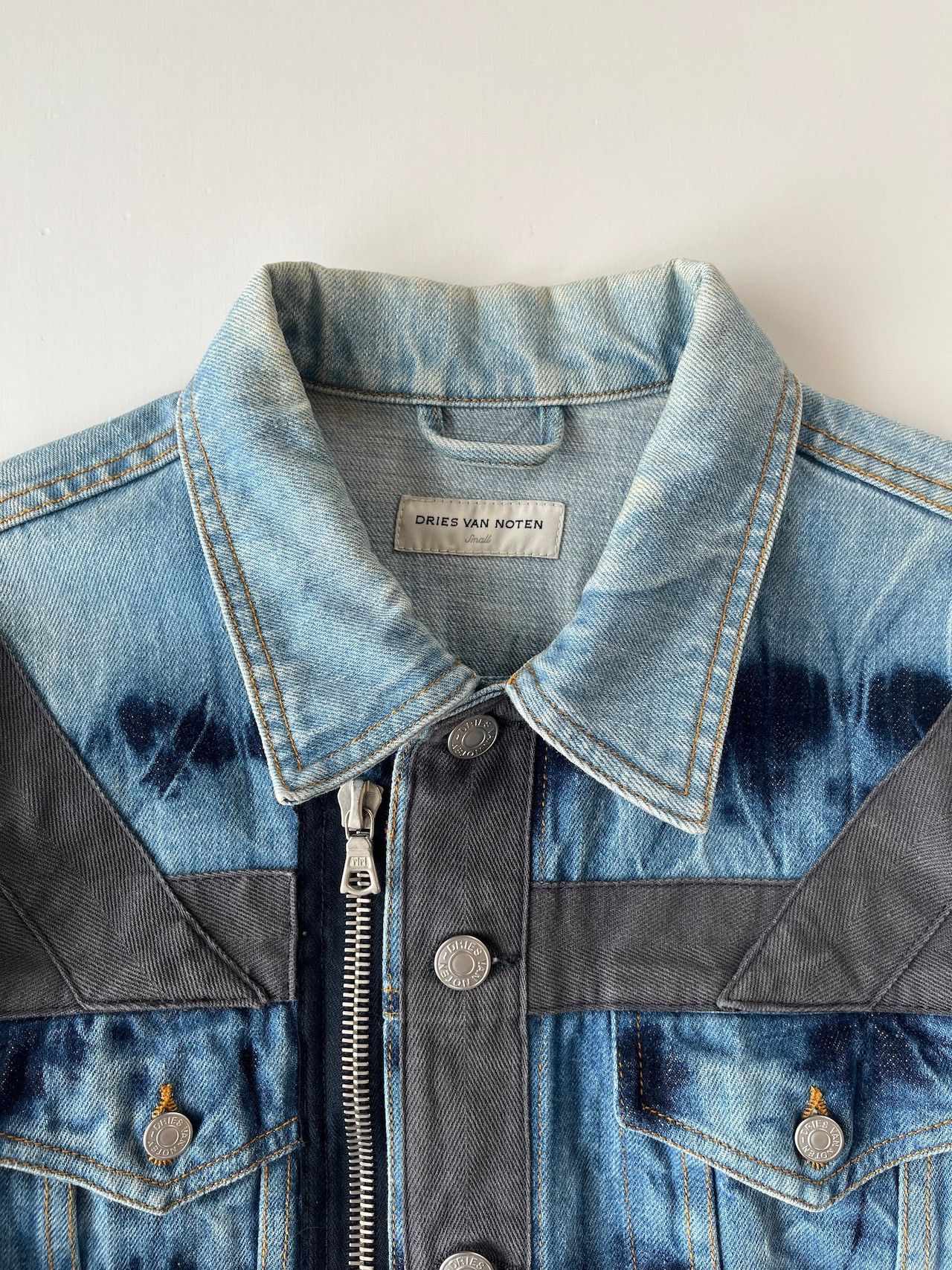 Dries Van Noten DRIES VAN NOTEN FW2014 Bondage Denim Trucker Jacket Size US S / EU 44-46 / 1 - 8 Thumbnail