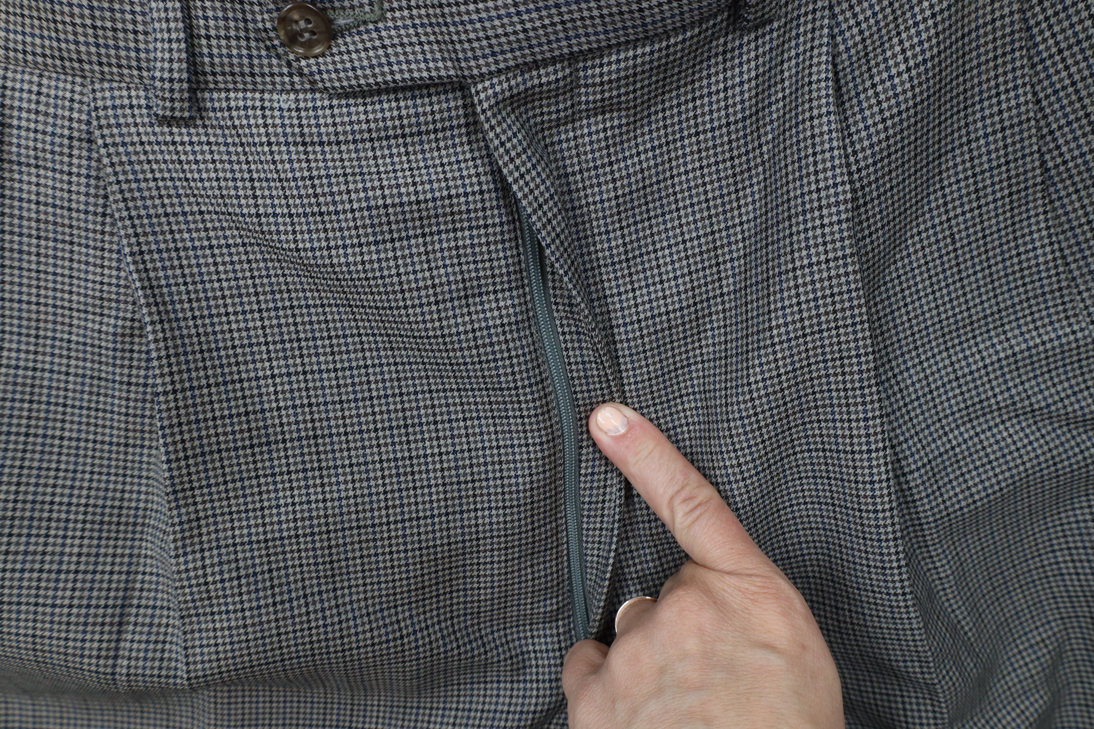 Ralph Lauren Vintage 90s Ralph Lauren Houndstooth Wide Leg Chino Pants Size US 36 / EU 52 - 7 Thumbnail