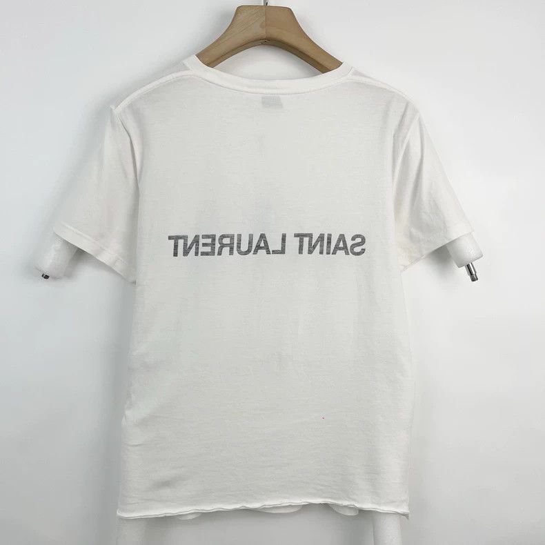 Saint Laurent Paris Saint Laurent Paris Letter logo printed short sleeve T-shi Size S / US 4 / IT 40 - 4 Thumbnail