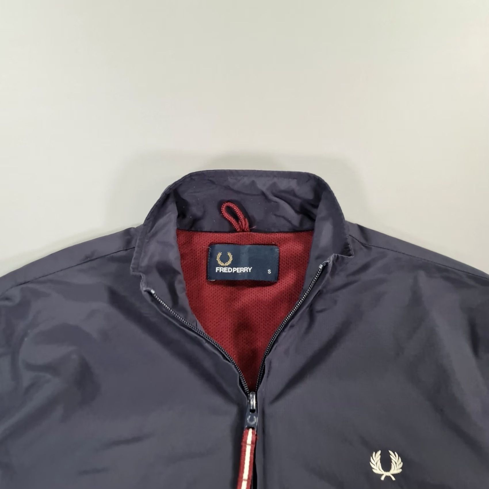 Fred Perry Fred Perry Mens Jacket Navy Blue Small Lightweight Windbreaker Full Zip Woven Size US S / EU 44-46 / 1 - 2 Thumbnail