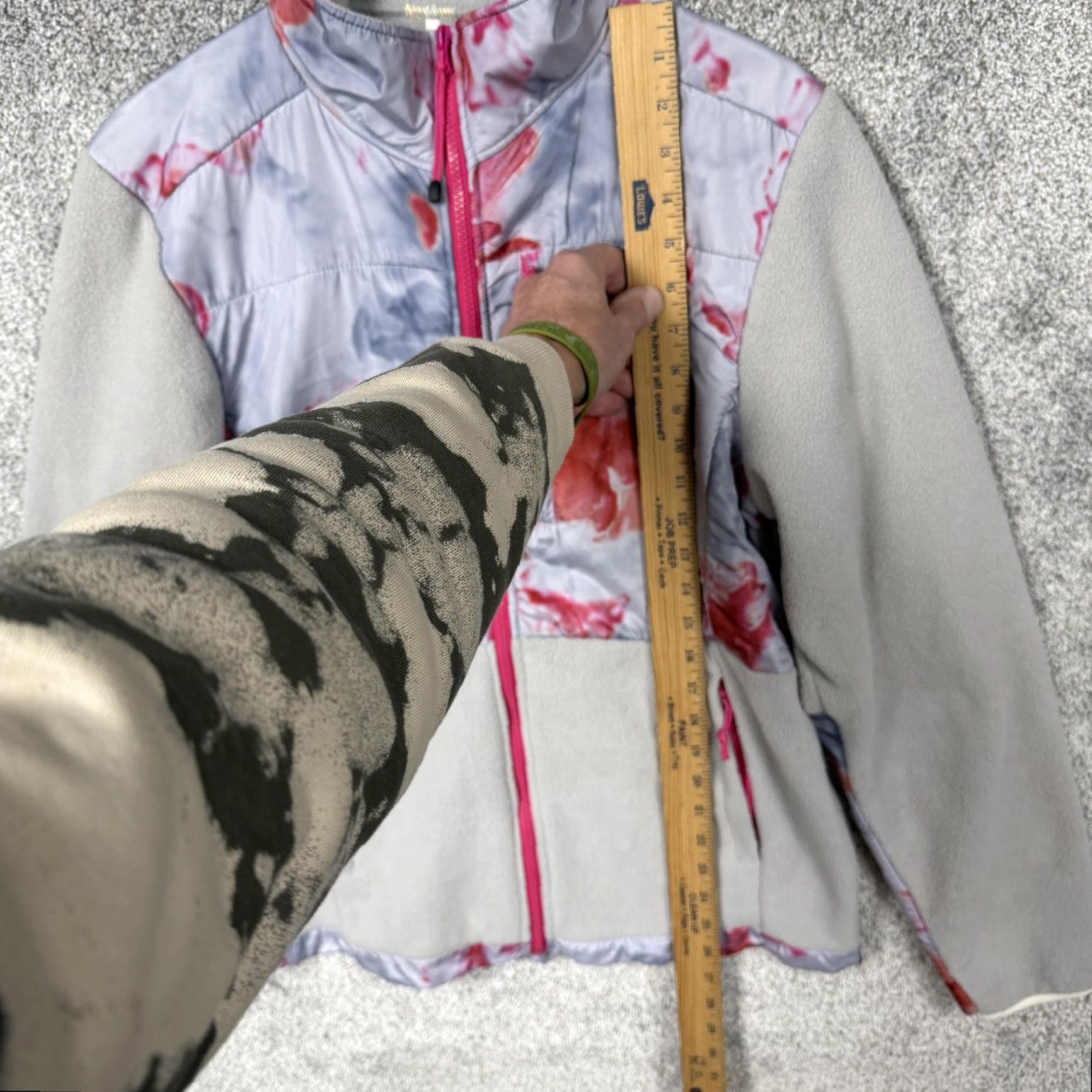 The North Face The North Face Jacket Womens XL Gray Pink Fleece Quilted Full Zip Warm Outdoor Size XL / US 12-14 / IT 48-50 - 2 Thumbnail