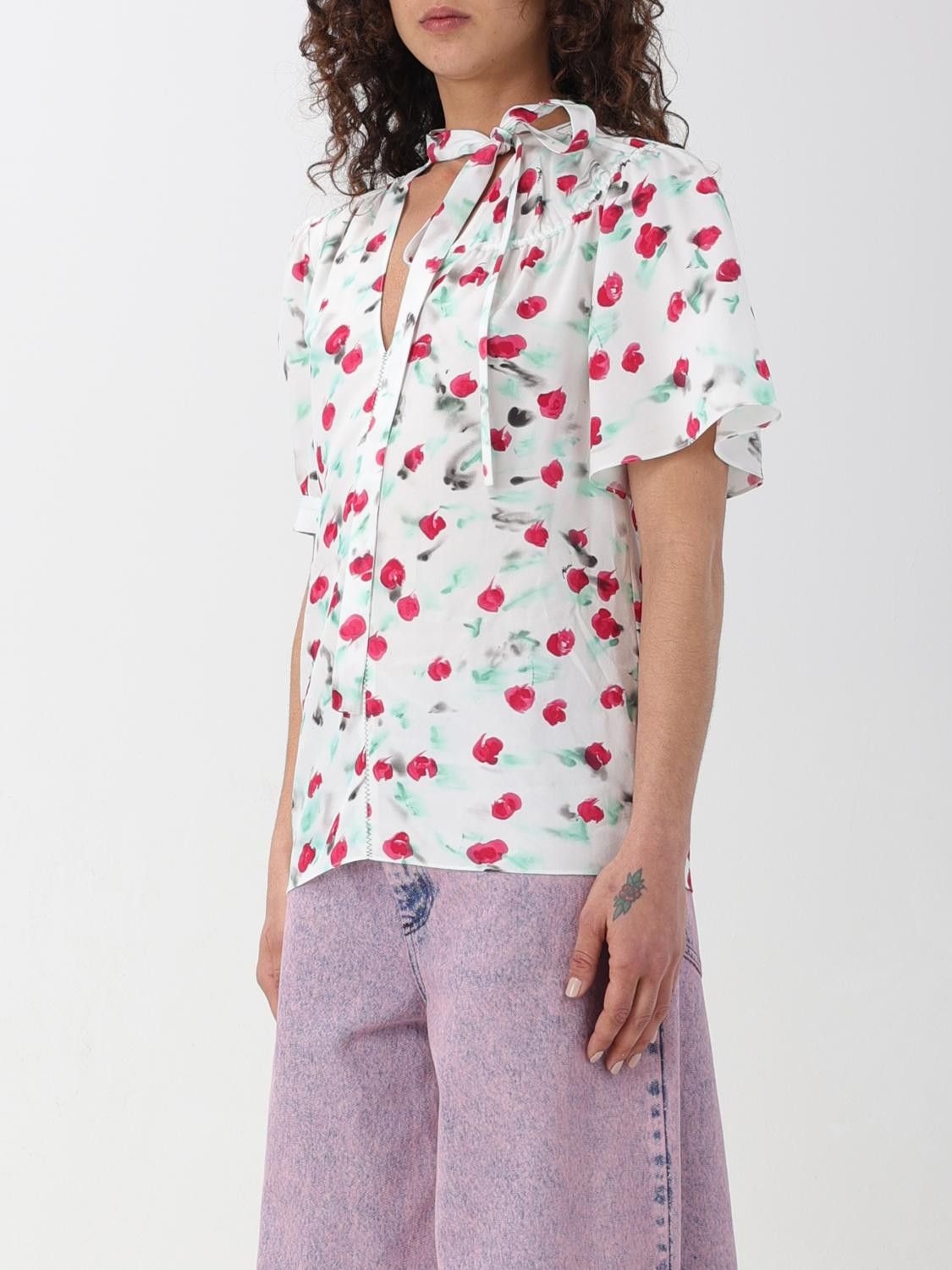 Marni o1y1125 Blouse in Multicolor Size M / US 6-8 / IT 42-44 - 4 Thumbnail