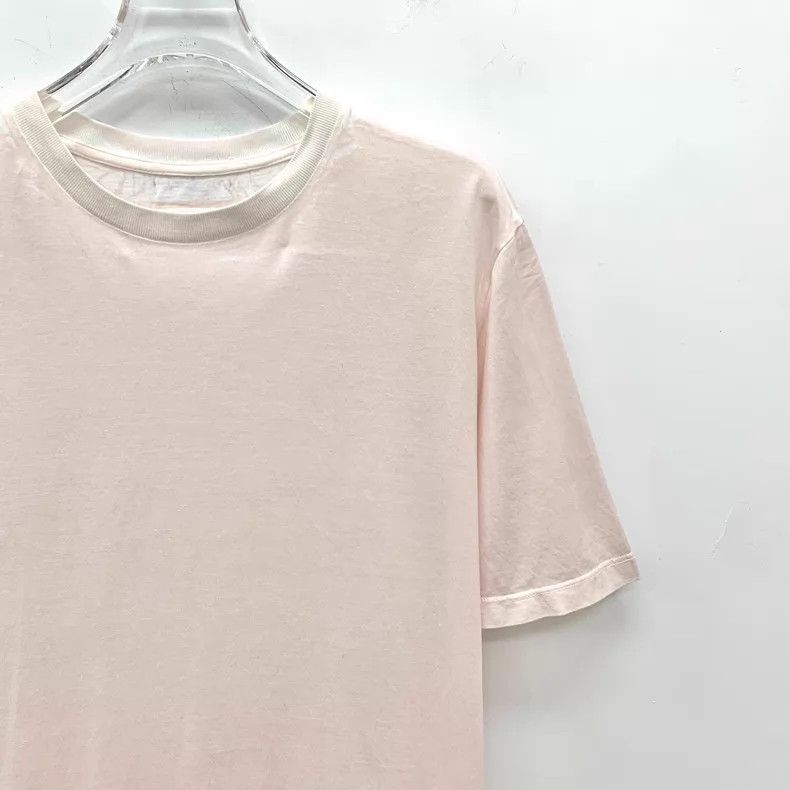Prada Prada Light pink cotton round-neck short-sleeved T-shirt Size S / US 4 / IT 40 - 3 Thumbnail