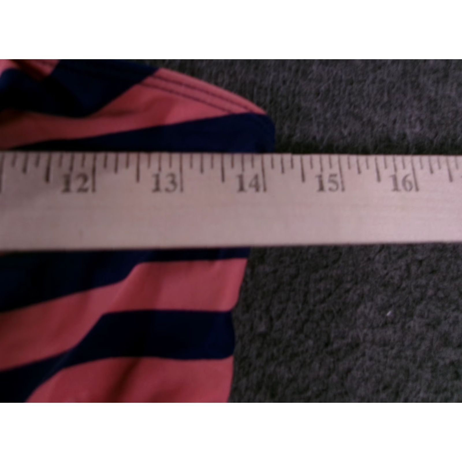 Pinko Beach Bump Tankini Top Womens M Pink Navy Striped Maternity Halter Tie Ruched Size M / US 6-8 / IT 42-44 - 3 Thumbnail