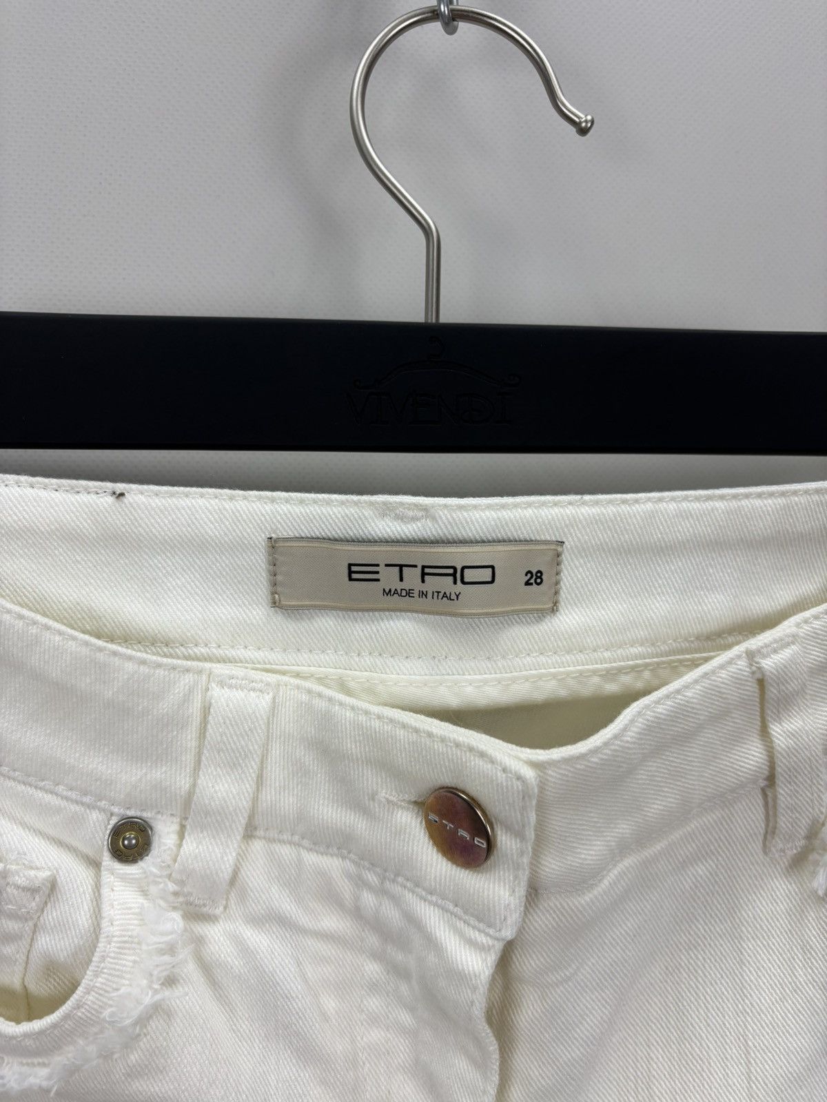 Etro Womens jeans ETRO Milano Size 28 Color White Size 27" / US 4 / IT 40 - 5 Thumbnail