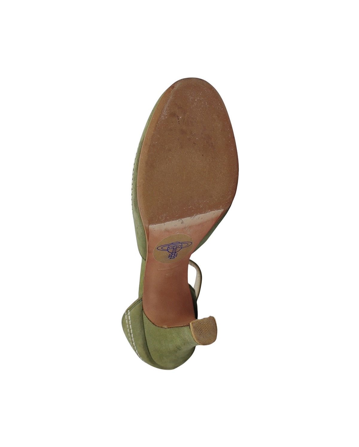 Vivienne Westwood 2000S VIVIENNE WESTWOOD ACQUIS SOLES GREEN STITCH HEELS Size US 6 / IT 36 - 6 Thumbnail