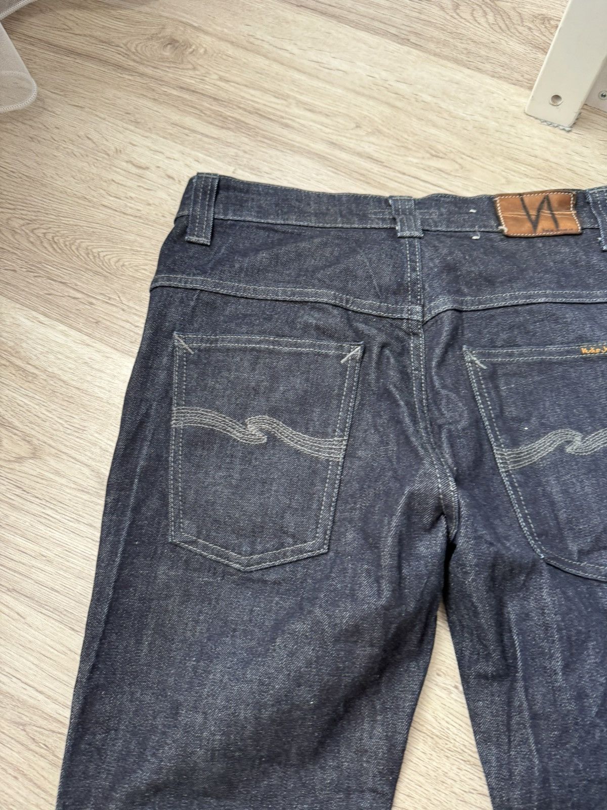 Nudie Jeans Nudie Jeans Thin Finn Dry Dark Grey Denim 32x32 Size US 32 / EU 48 - 19 Thumbnail