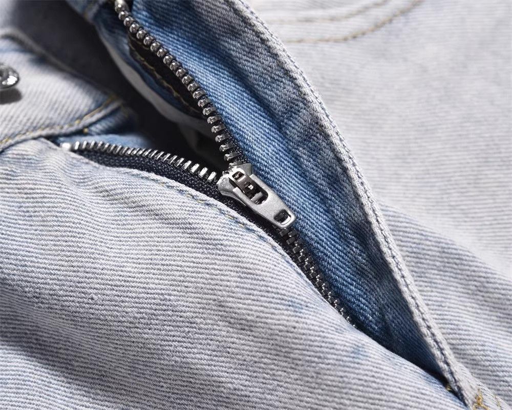 Japanese Brand × Jean Skull embroidered straight loose washed jeans Size US 32 / EU 48 - 5 Thumbnail