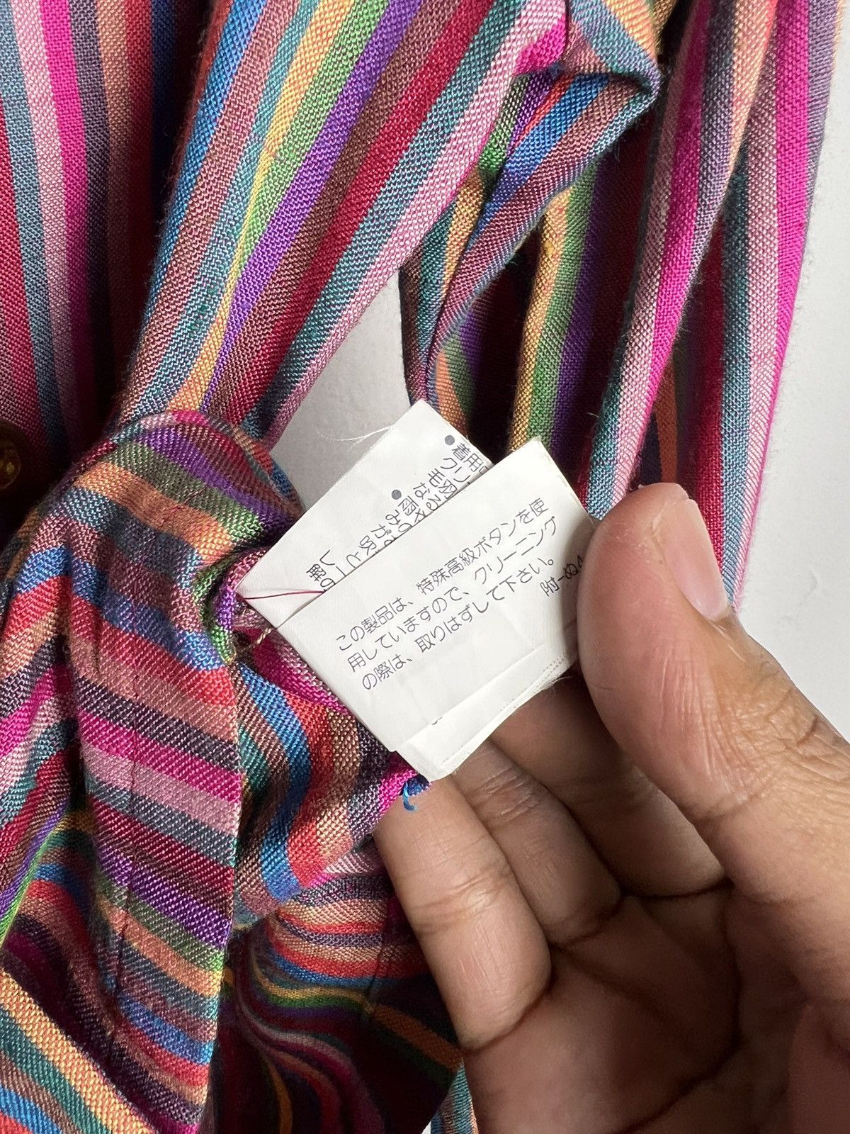 Hedi Slimane × Vintage × Yves Saint Laurent Vintage 1990s Yves Saint Laurent "Double Breasted Rainbow" Size M / US 6-8 / IT 42-44 - 8 Thumbnail