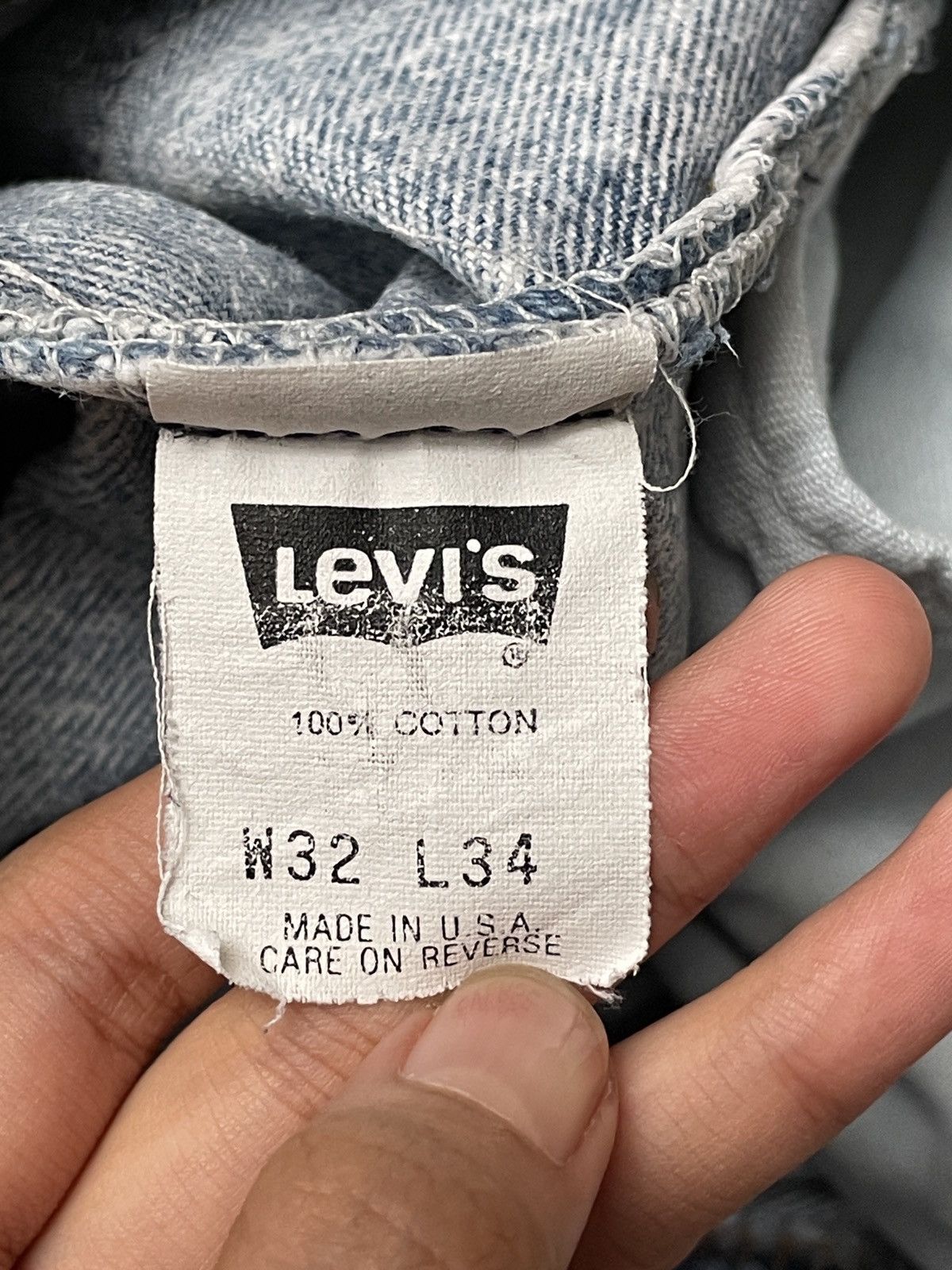 Levi's × Vintage Vintage Brand Levi’s Made In Usa Acid Wash Denim 1990s Size US 31 - 10 Thumbnail